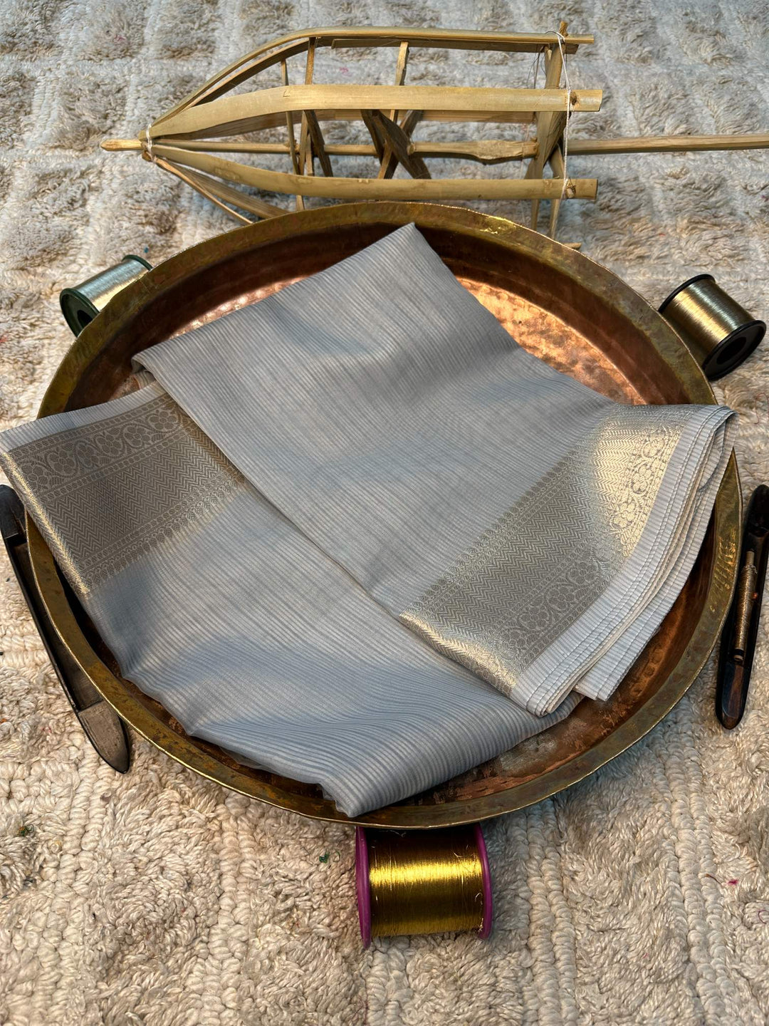 Soft Cotton Silk Rtique Zari Banarasi Saree