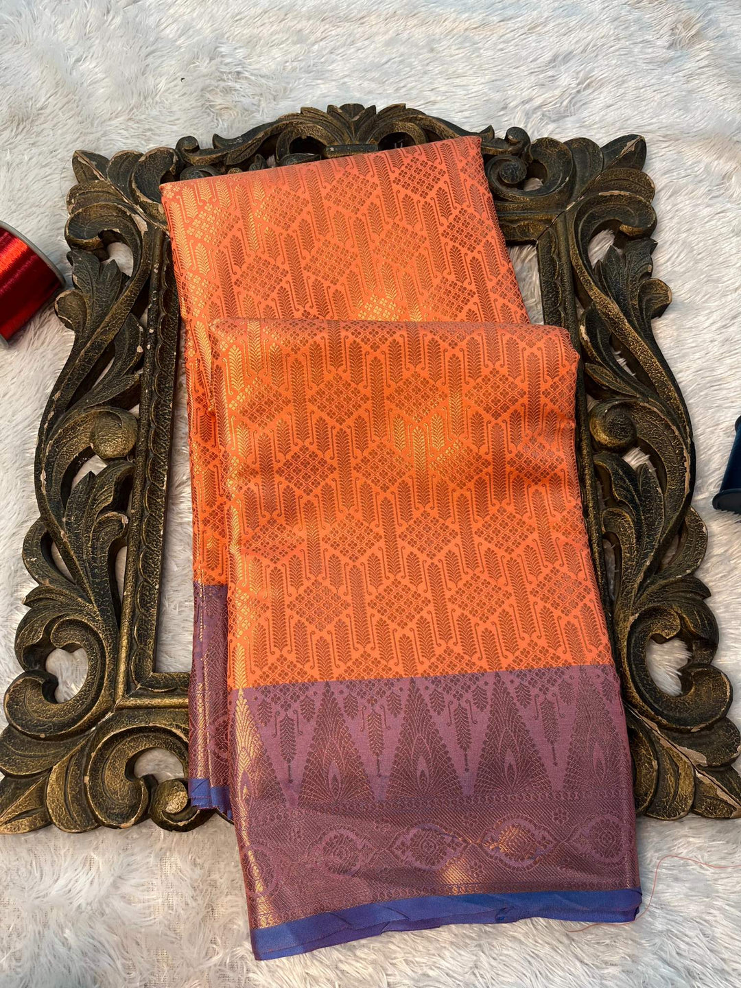 Soft Cotton Silk Rtique Zari Banarasi Saree