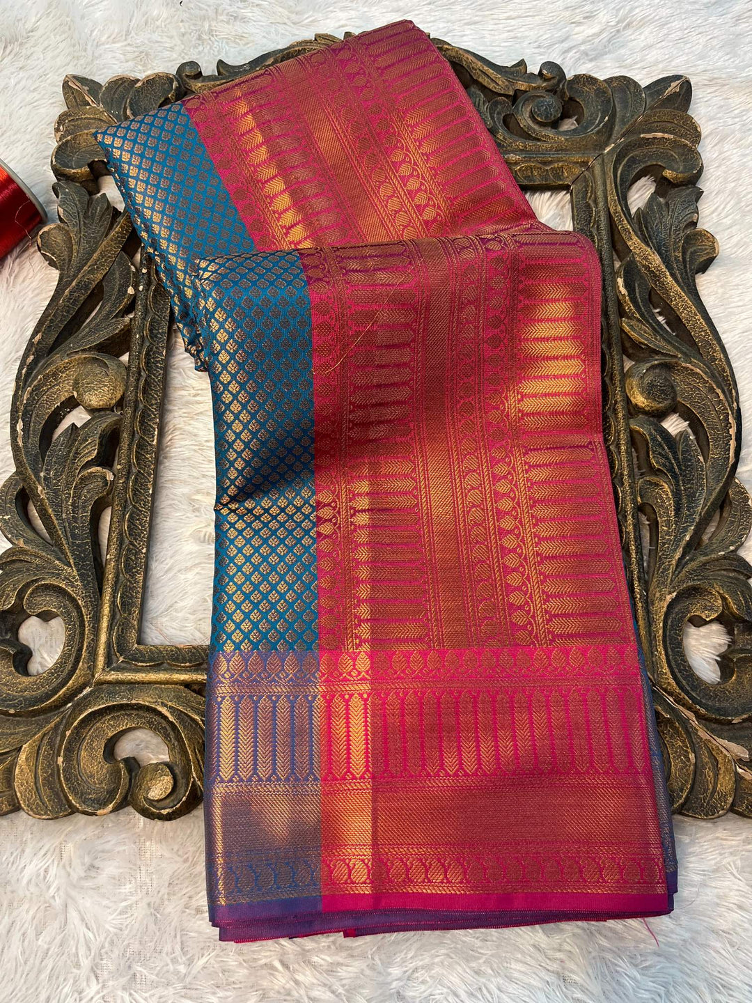 Eccentric zari weave Softsilk Banarasi saree