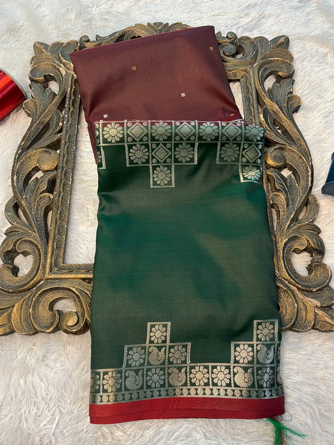 Eccentric zari weave Softsilk Banarasi saree
