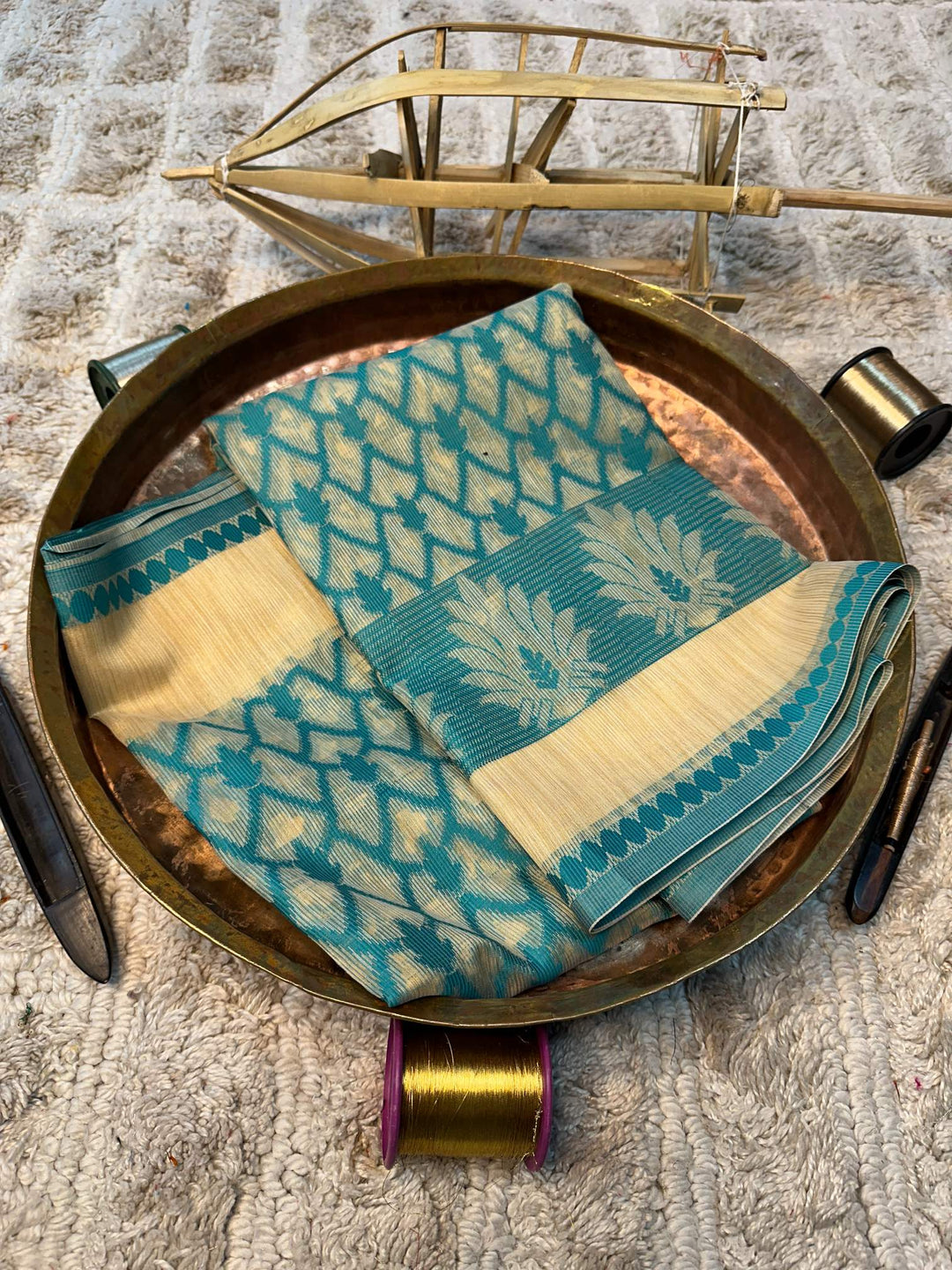Soft Cotton Silk Rtique Zari Banarasi Saree