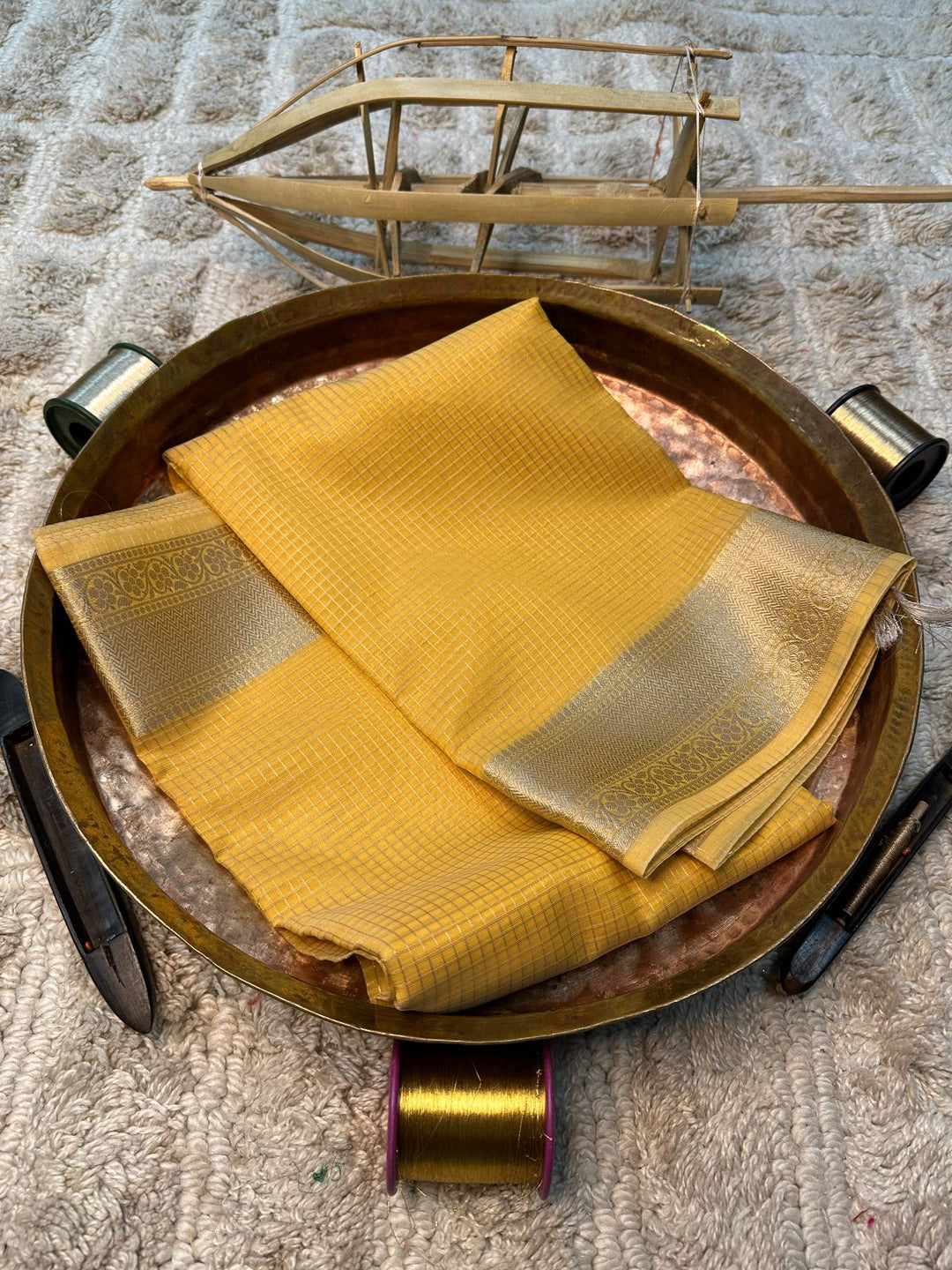 Soft Cotton Silk Rtique Zari Banarasi Saree