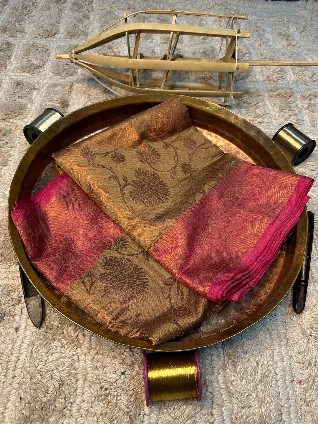Eccentric zari weave Softsilk Banarasi saree