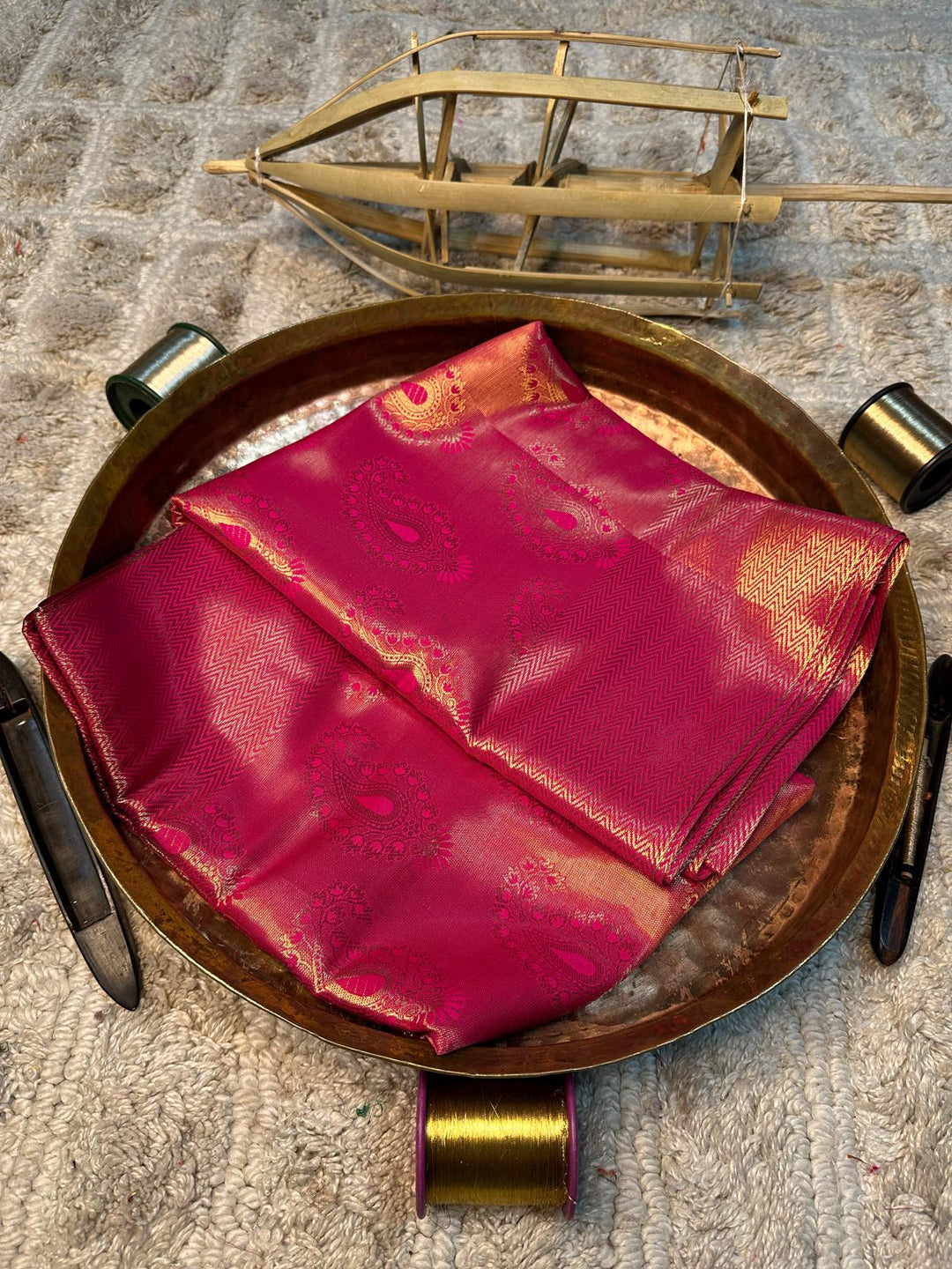 Eccentric zari weave Softsilk Banarasi saree