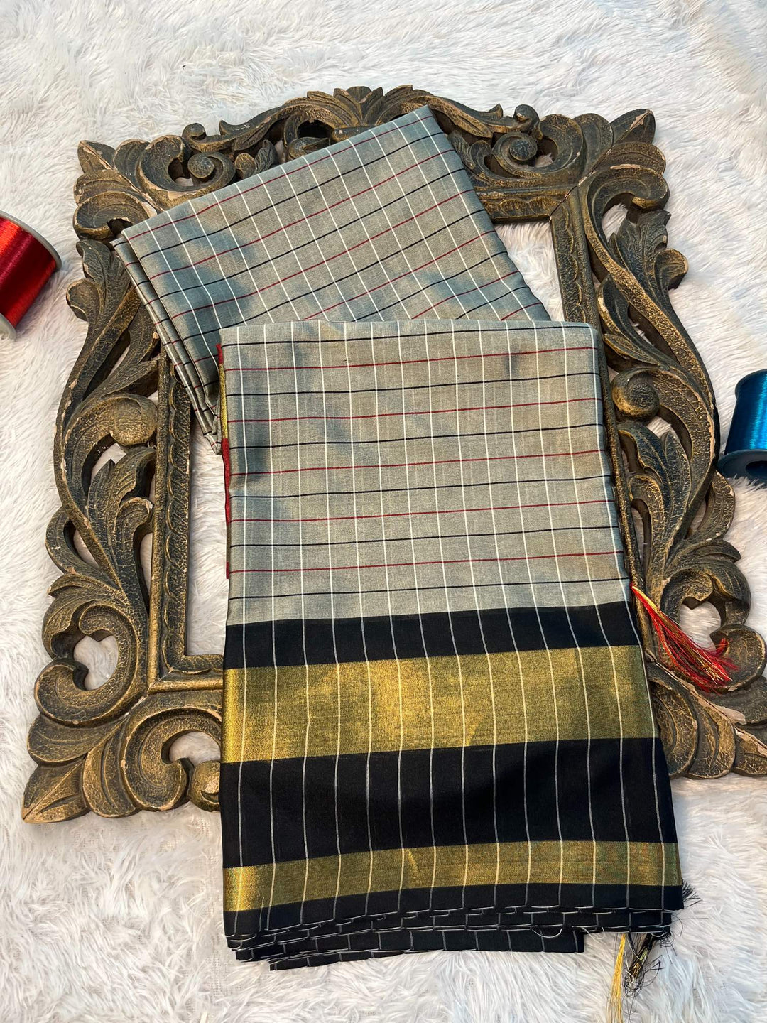 Soft Cotton Silk Rtique Zari Banarasi Saree