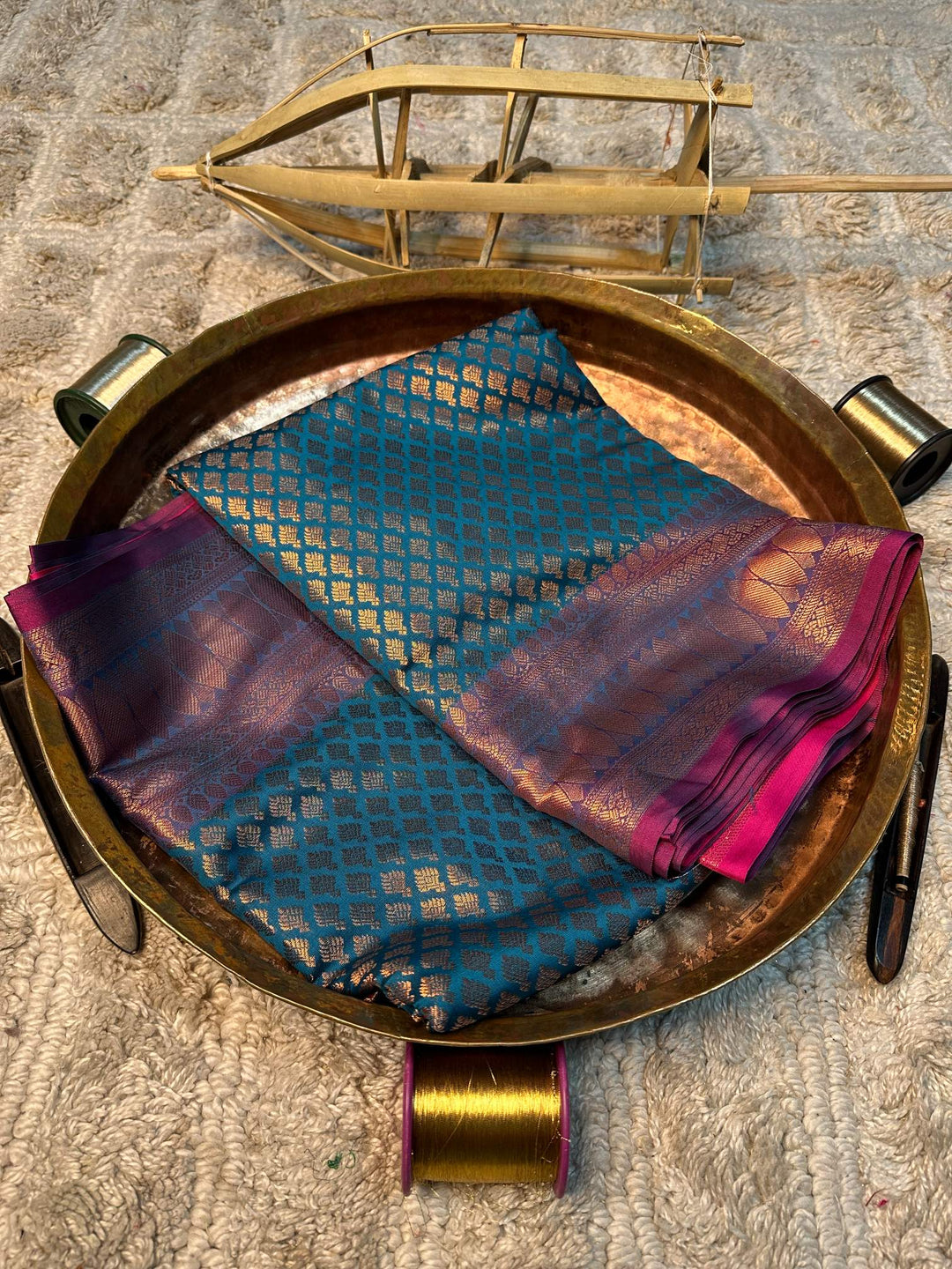Eccentric zari weave Softsilk Banarasi saree