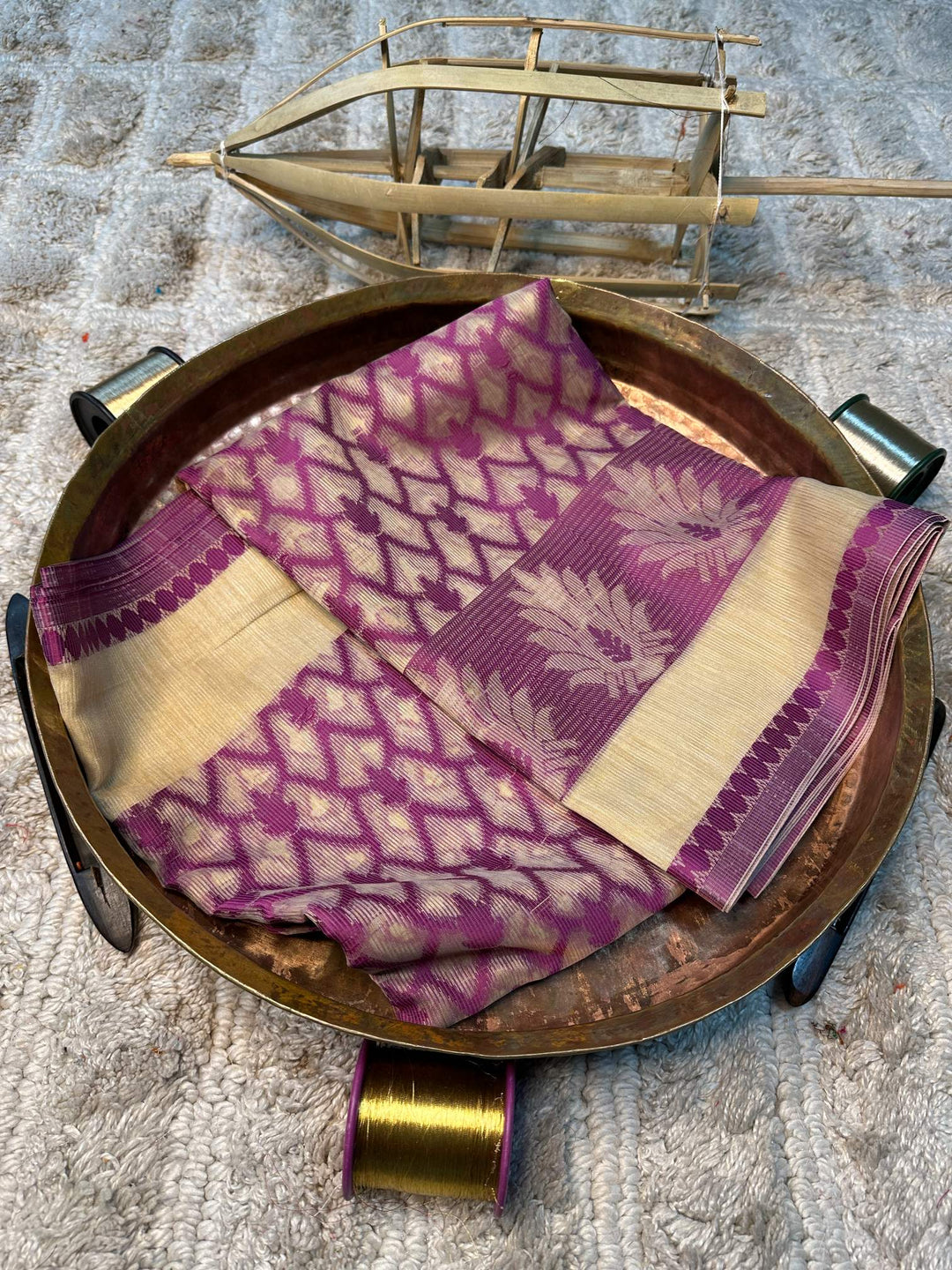 Soft Cotton Silk Rtique Zari Banarasi Saree