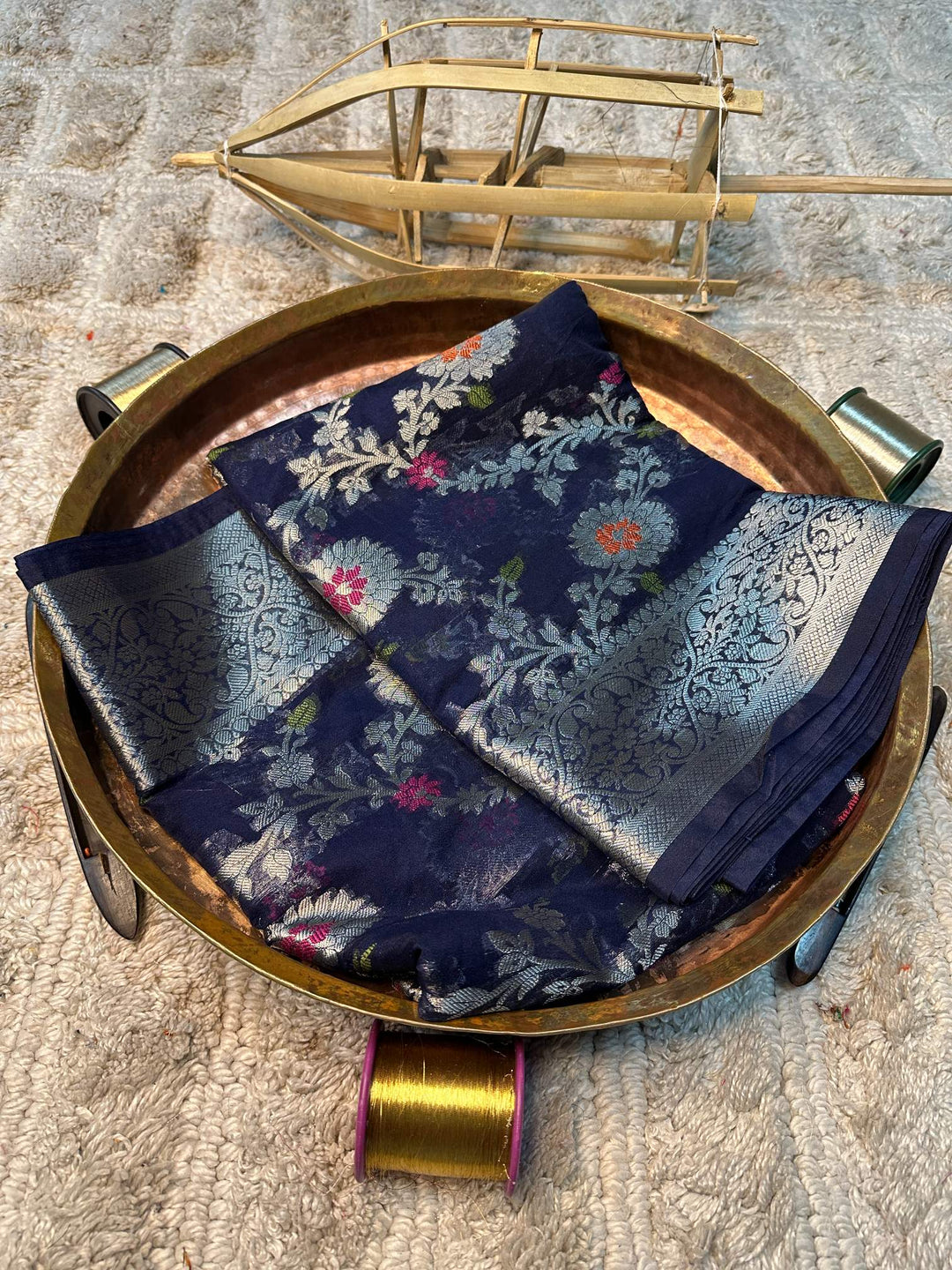 Eccentric zari weave Softsilk Banarasi saree