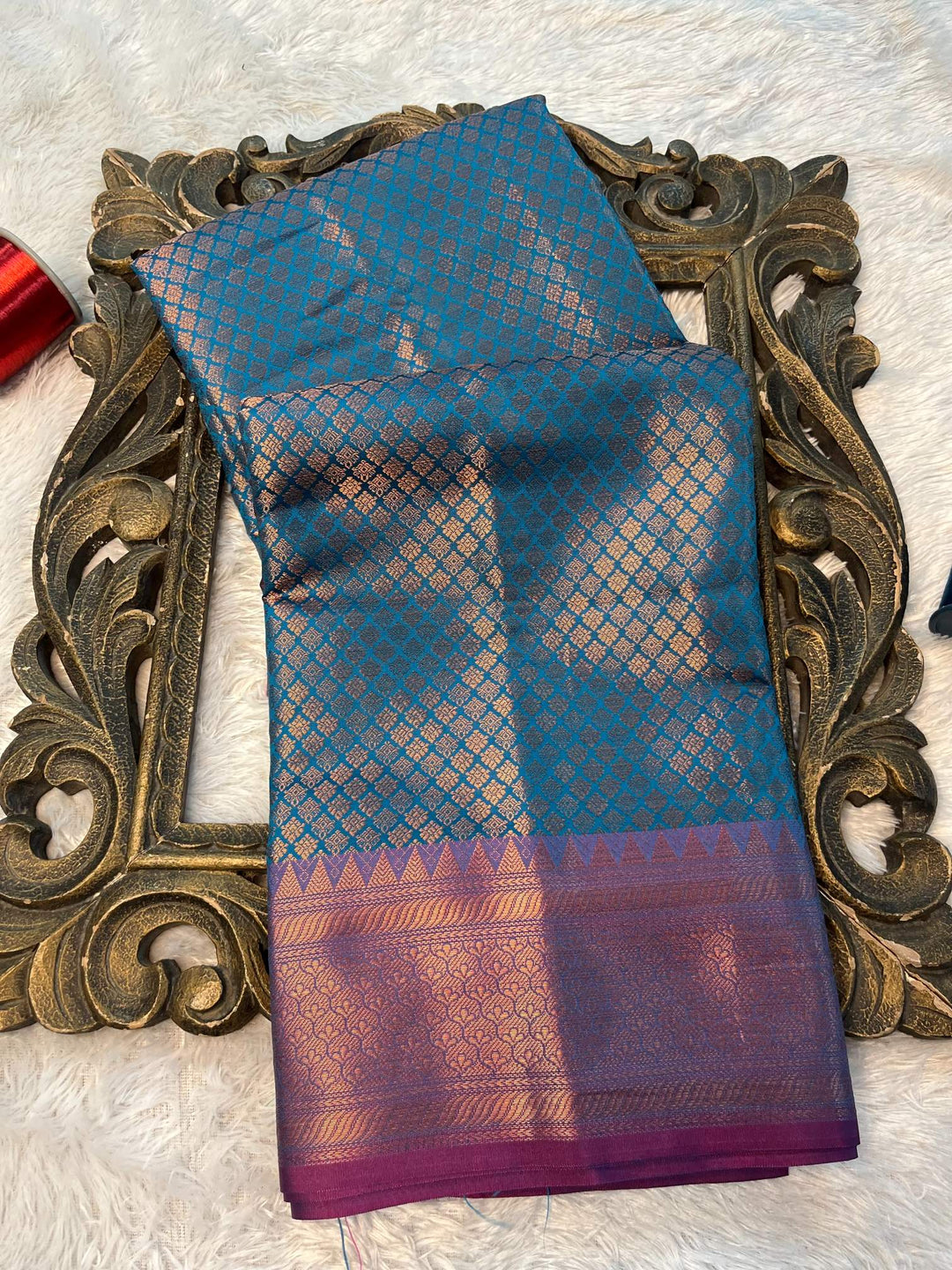 Soft Cotton Silk Rtique Zari Banarasi Saree