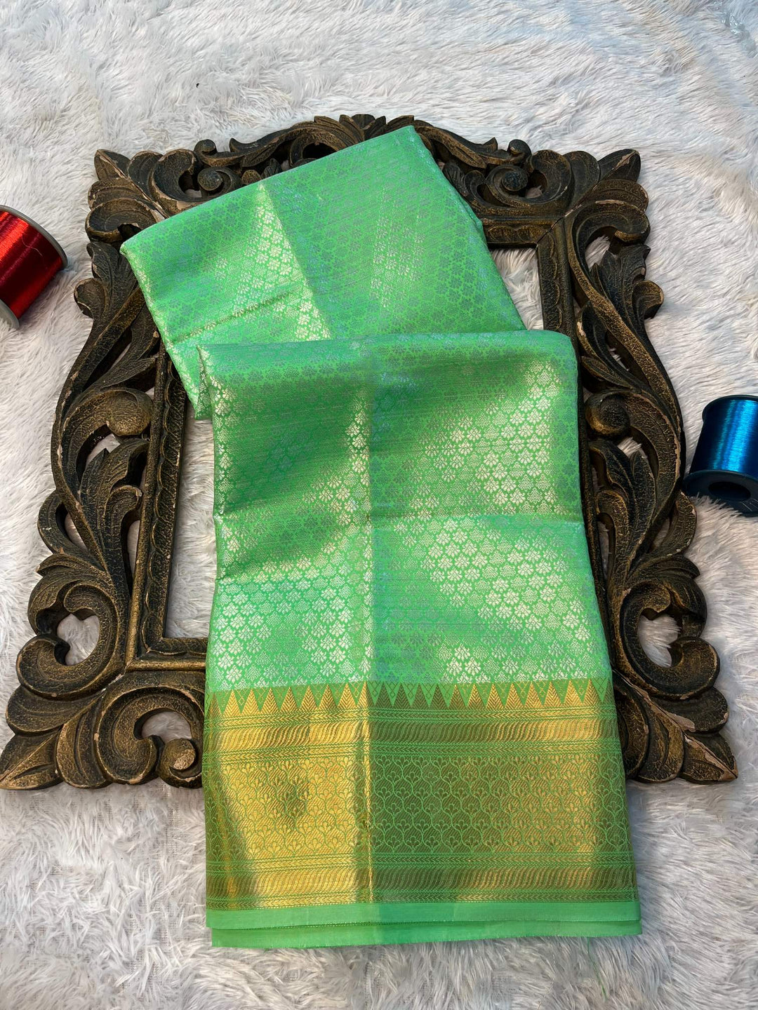 Eccentric zari weave Softsilk Banarasi saree
