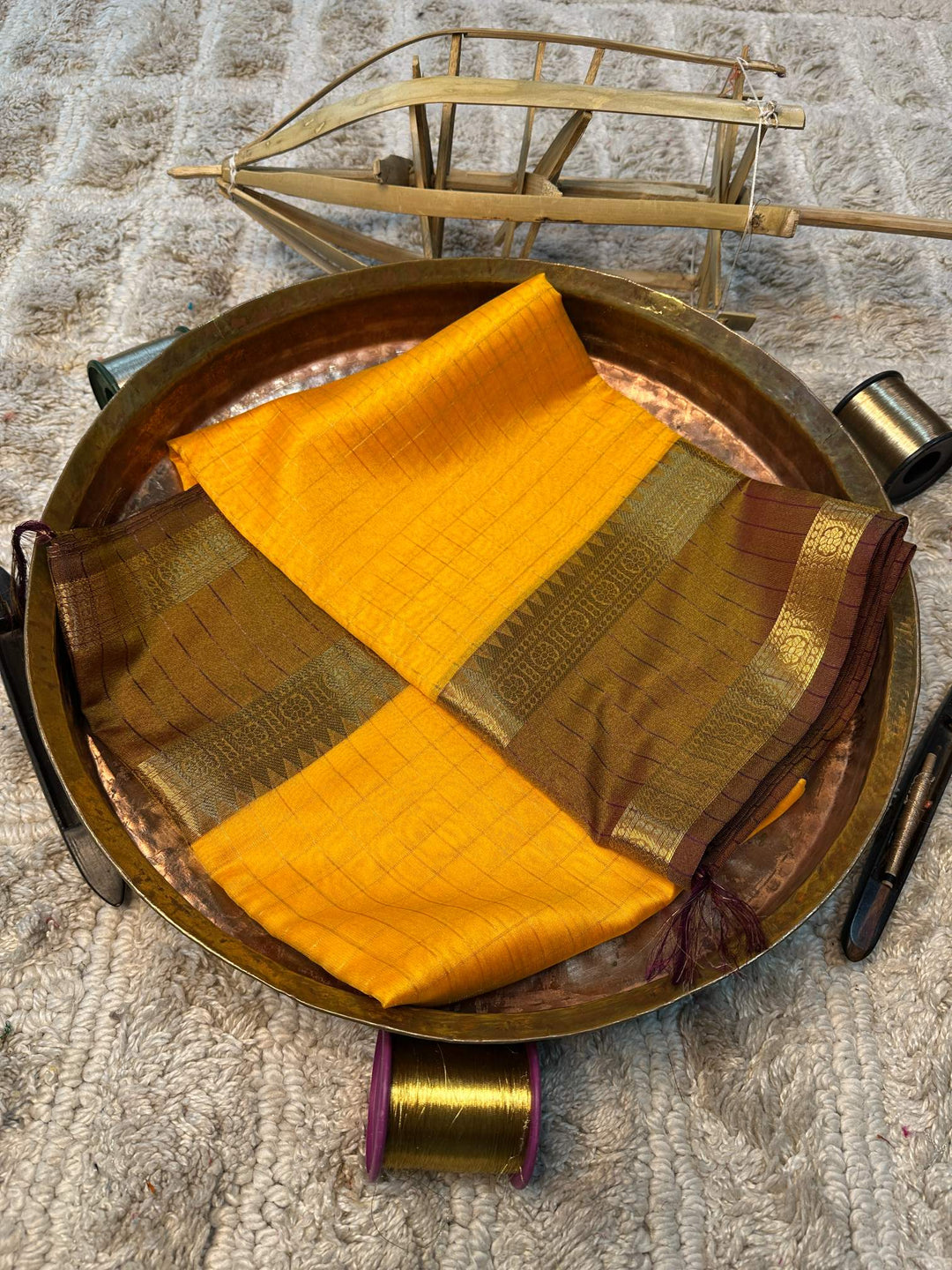 Eccentric zari weave Softsilk Banarasi saree