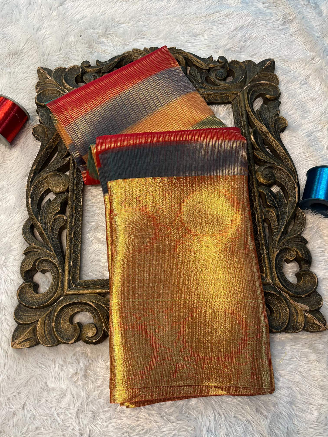 Eccentric zari weave Softsilk Banarasi saree