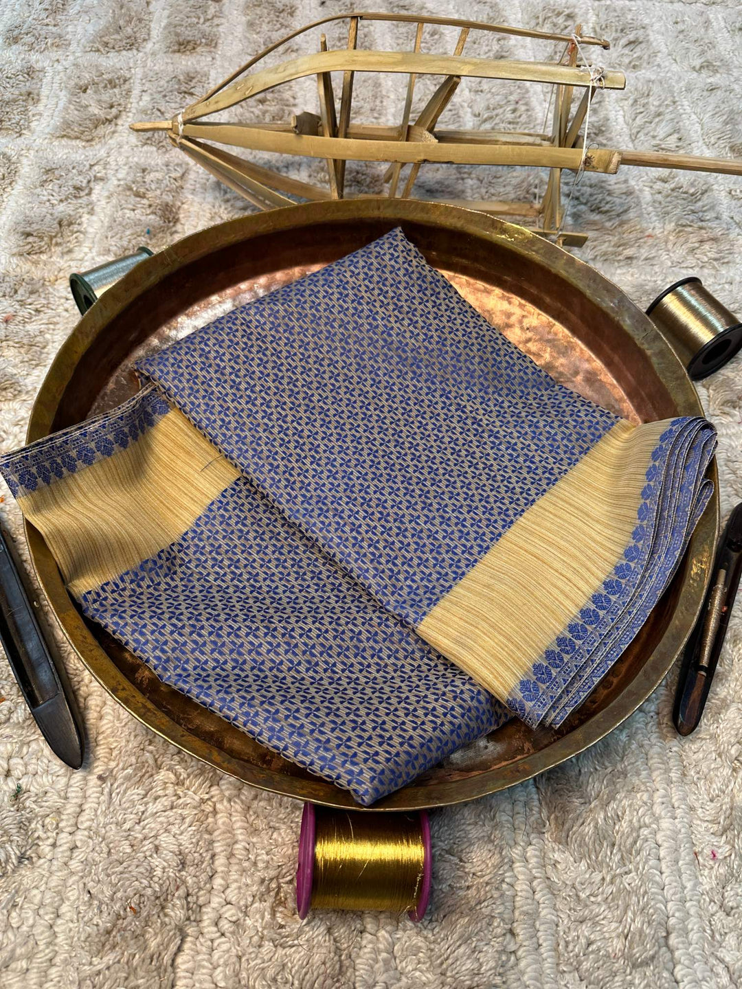 Soft Cotton Silk Rtique Zari Banarasi Saree