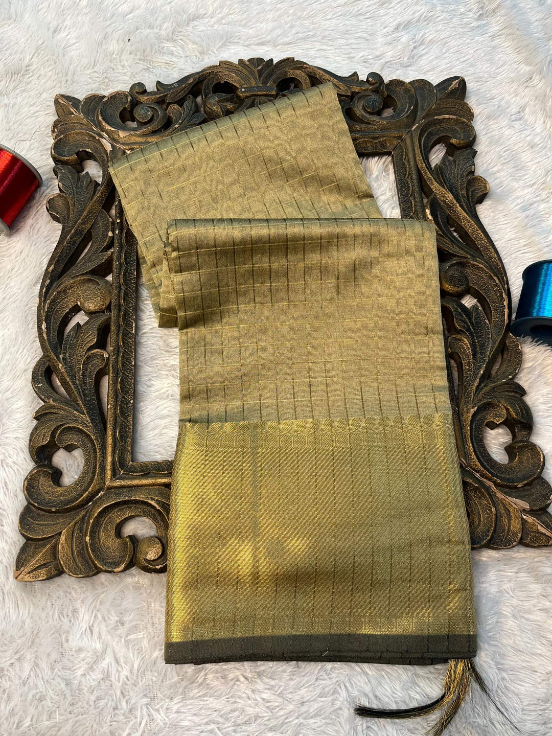 Soft Cotton Silk Rtique Zari Banarasi Saree