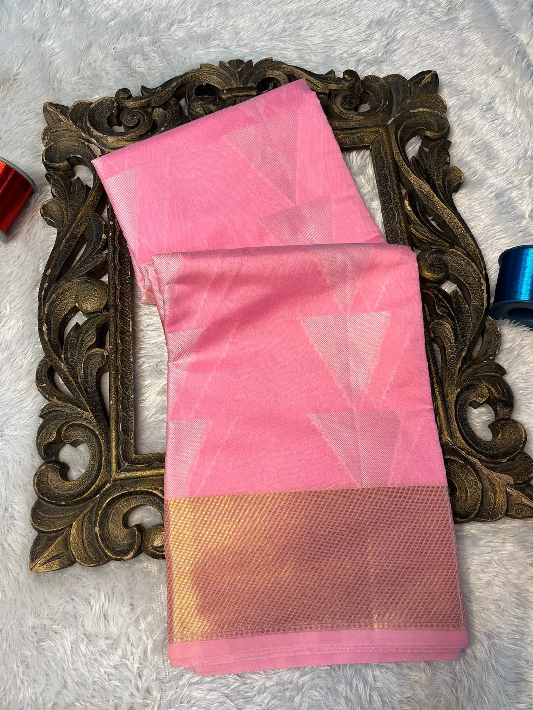 Eccentric zari weave Softsilk Banarasi saree