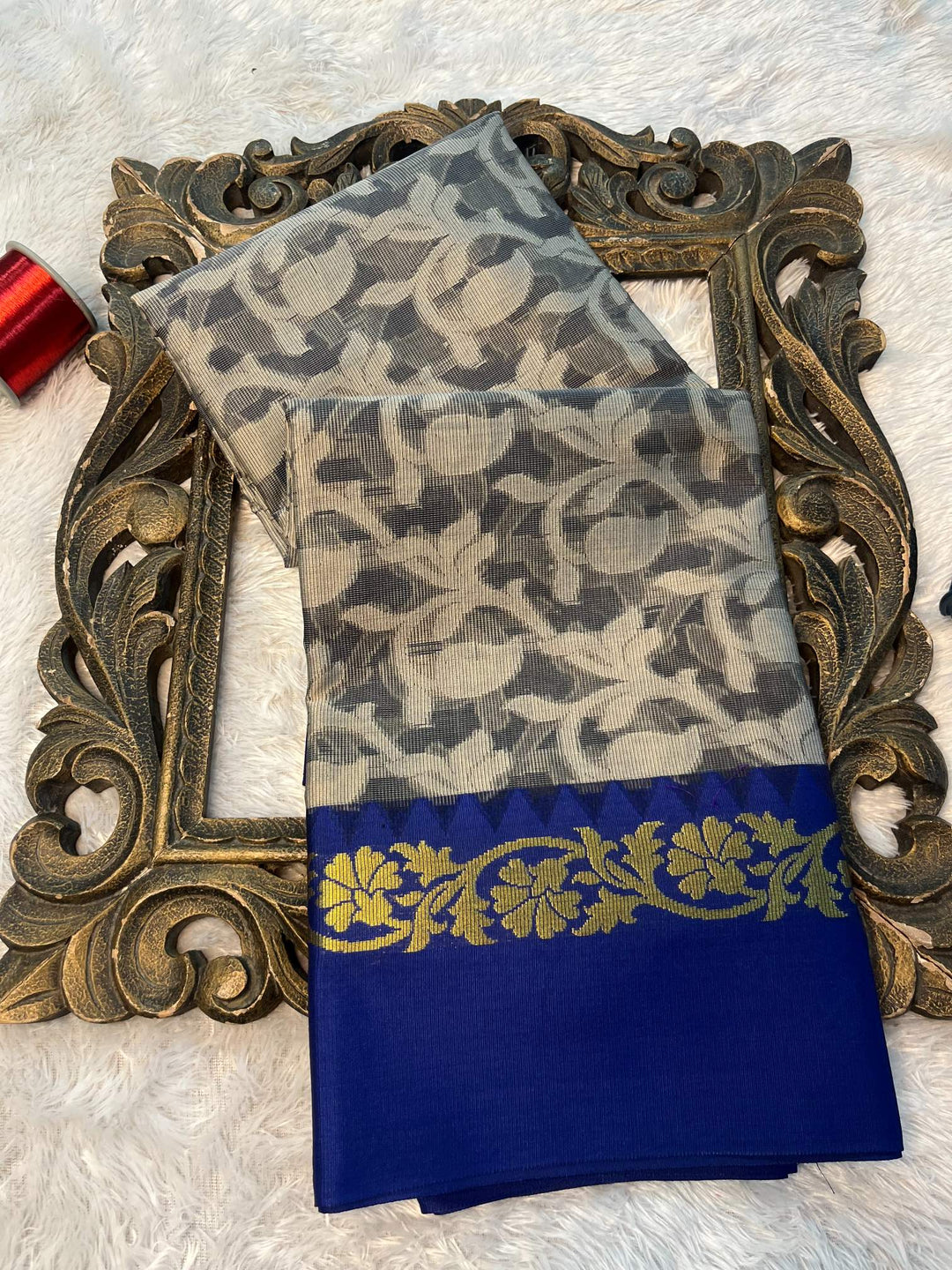Soft Cotton Silk Rtique Zari Banarasi Saree