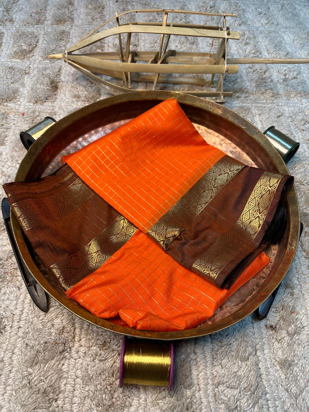 Soft Cotton Silk Rtique Zari Banarasi Saree