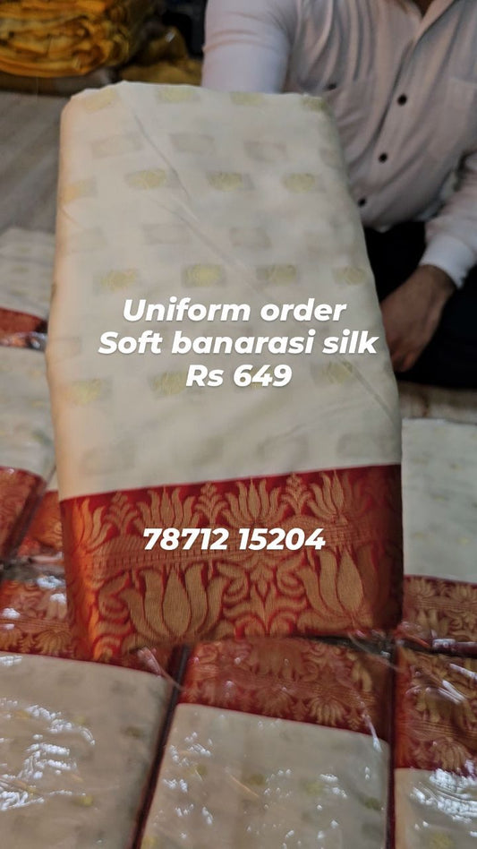 Soft banarasi silk saree