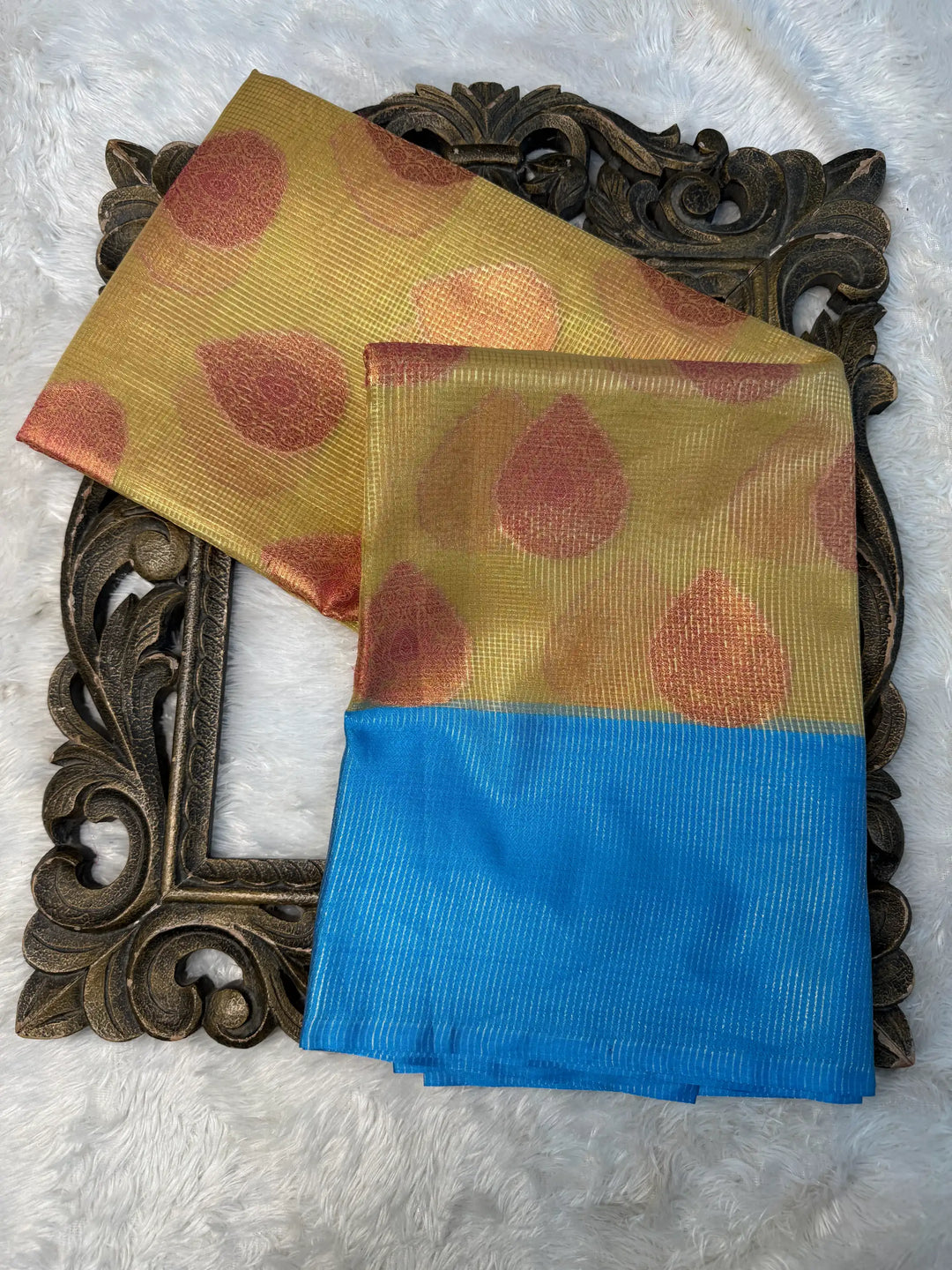 Contemporary Weave Kora Tissue Silk Banarasi Saree