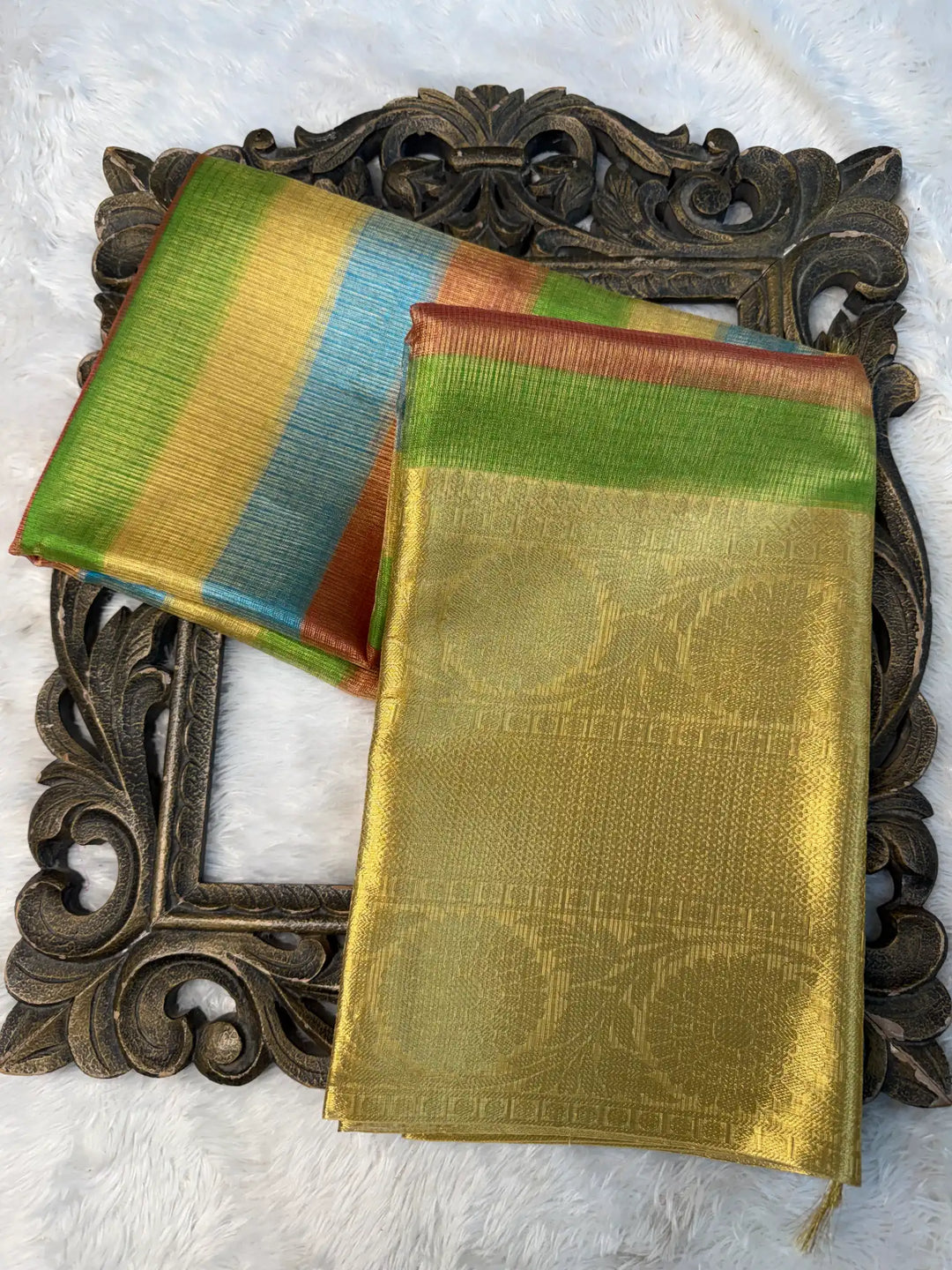 Contemporary Weave Kora Tissue Silk Banarasi Saree