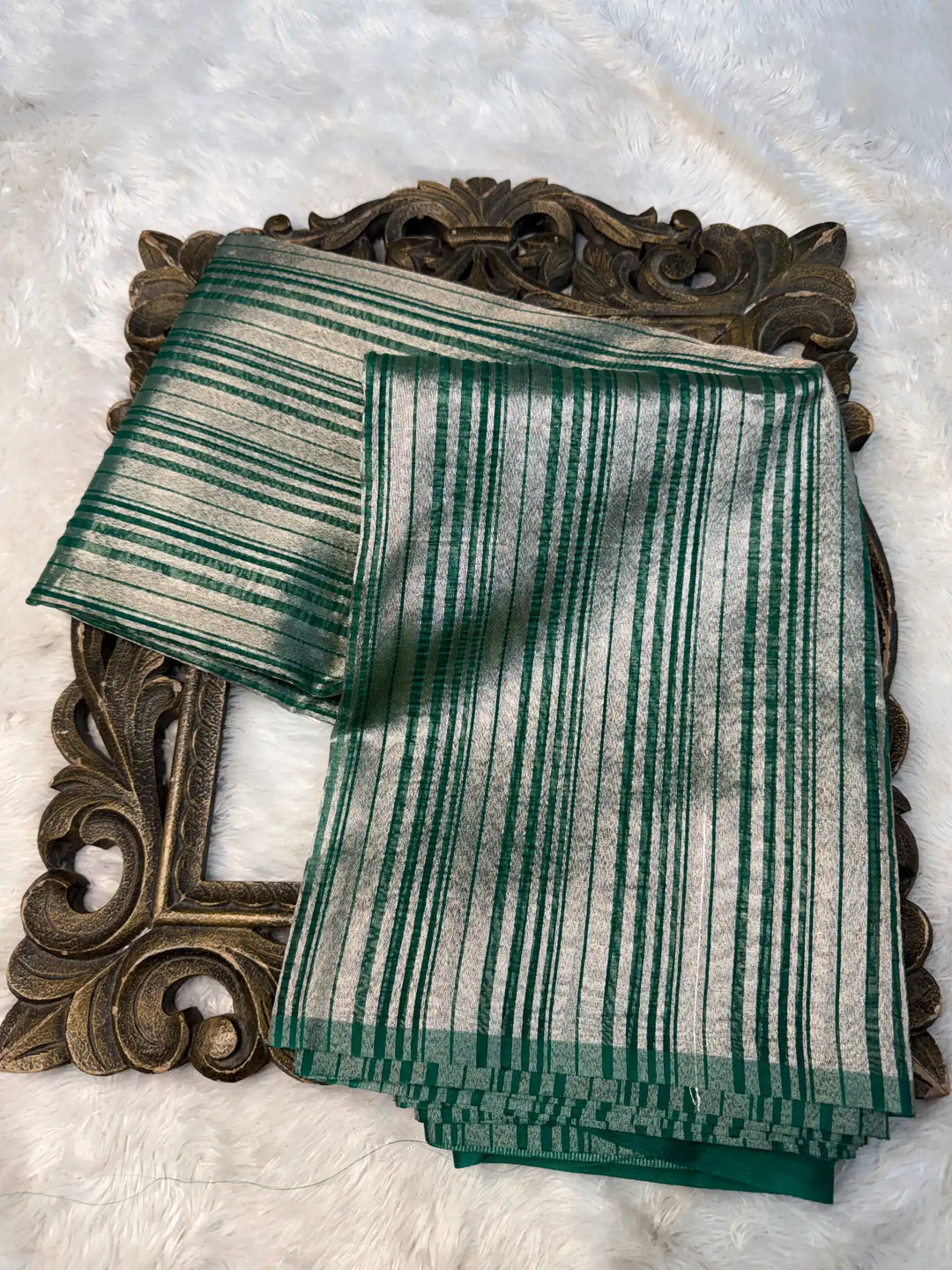 Contemporary Weave Kora Tissue Silk Banarasi Saree