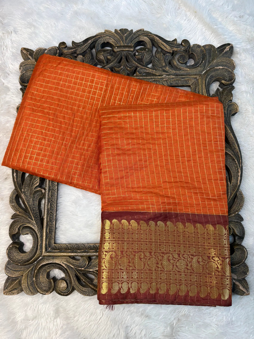 Contemporary Weave Kora Tissue Silk Banarasi Saree