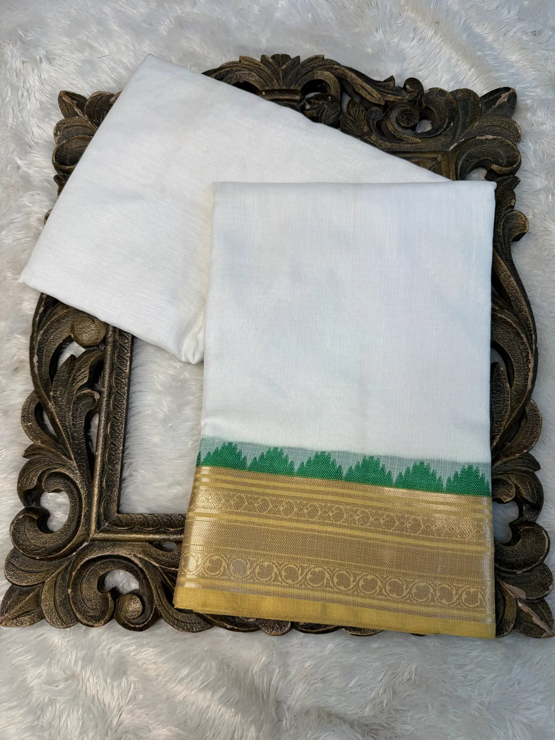 Contemporary Weave Kora Tissue Silk Banarasi Saree