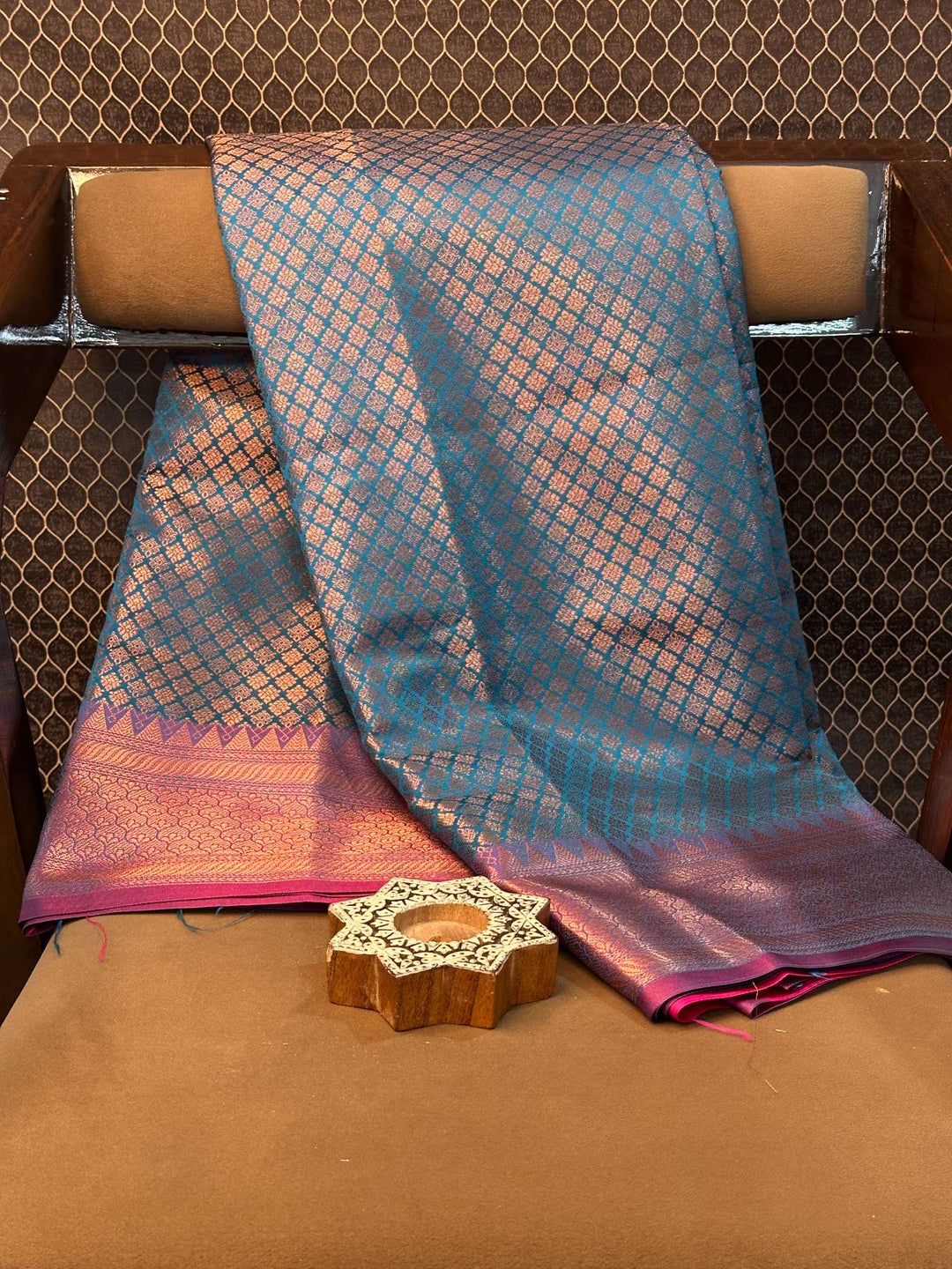 Eccentric zari weave Softsilk Banarasi saree