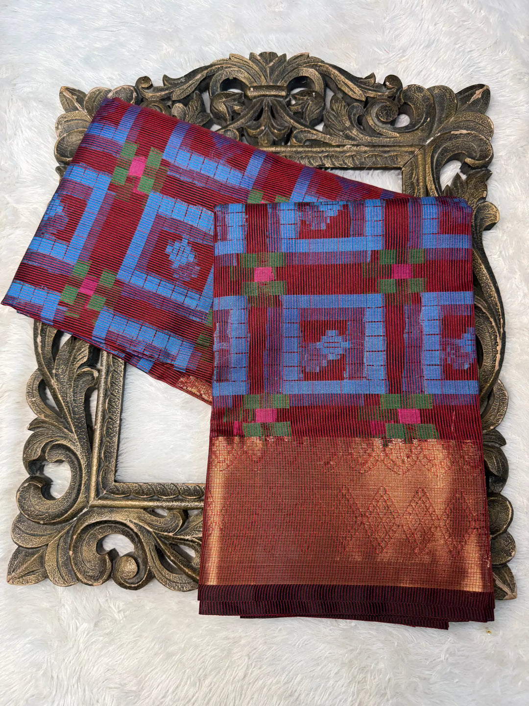 Contemporary Weave Kora Tissue Silk Banarasi Saree