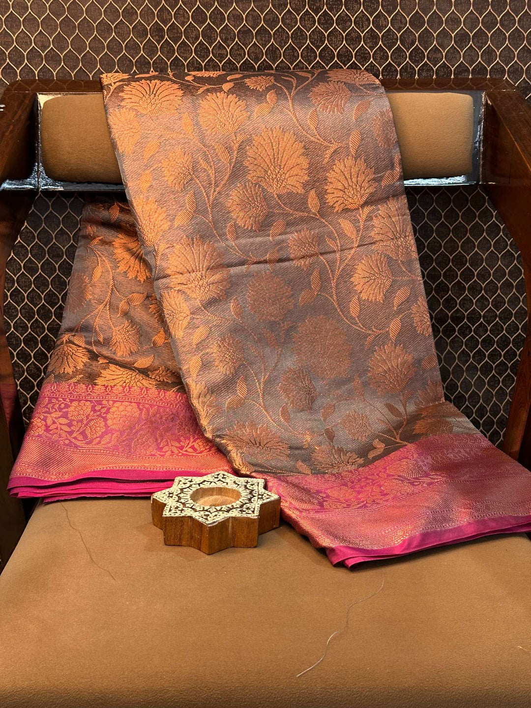 Eccentric zari weave Softsilk Banarasi saree