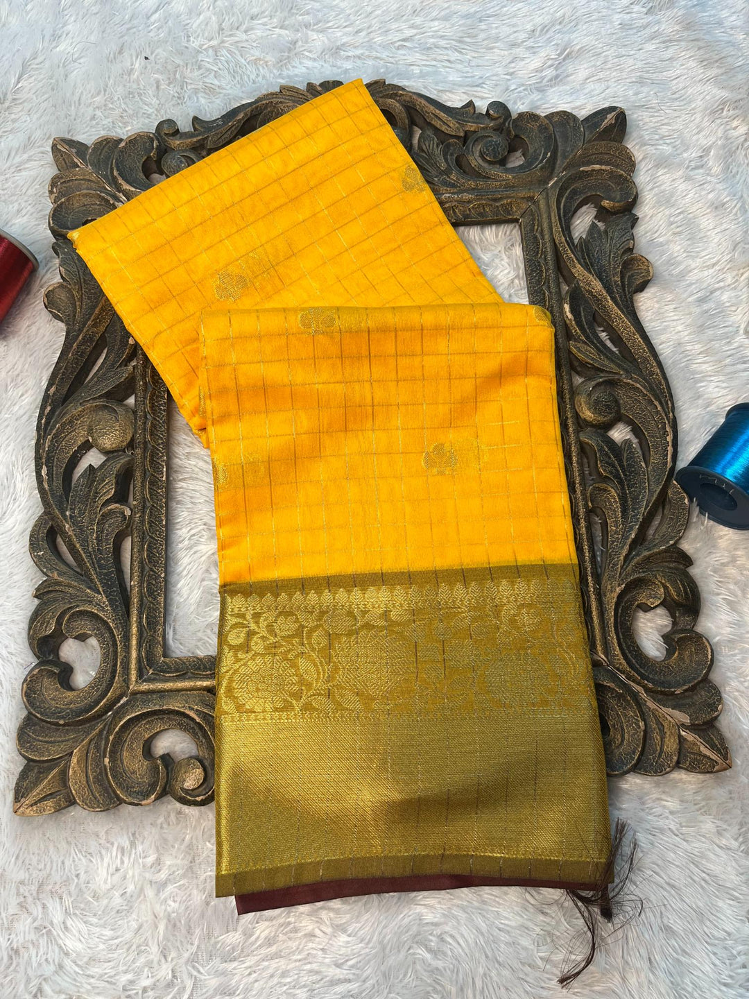 Soft Cotton Silk Rtique Zari Banarasi Saree