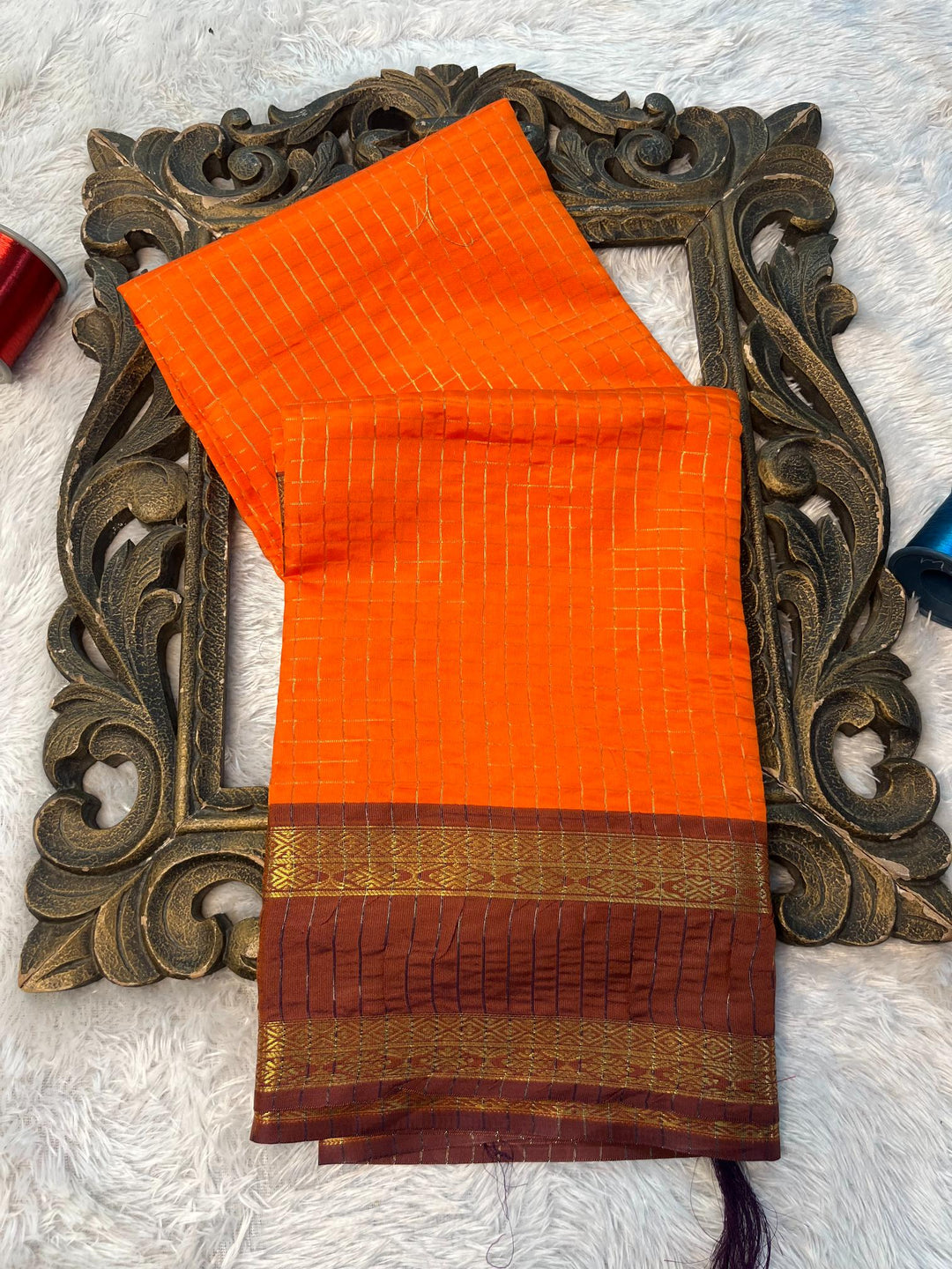 Soft Cotton Silk Rtique Zari Banarasi Saree