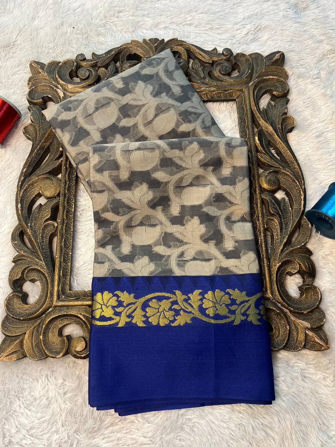 Soft Cotton Silk Rtique Zari Banarasi Saree
