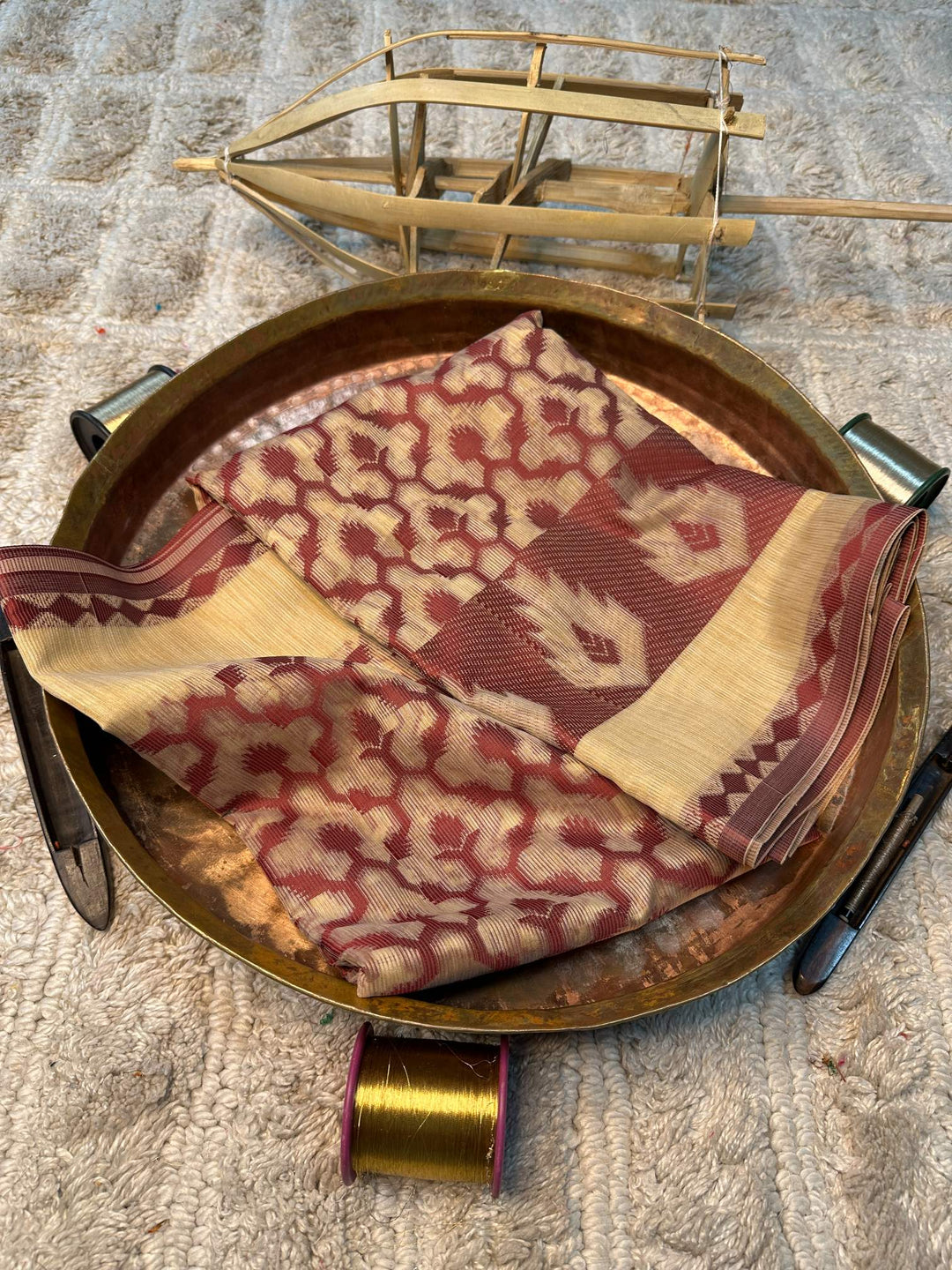 Soft Cotton Silk Antique Zari Banarasi Saree