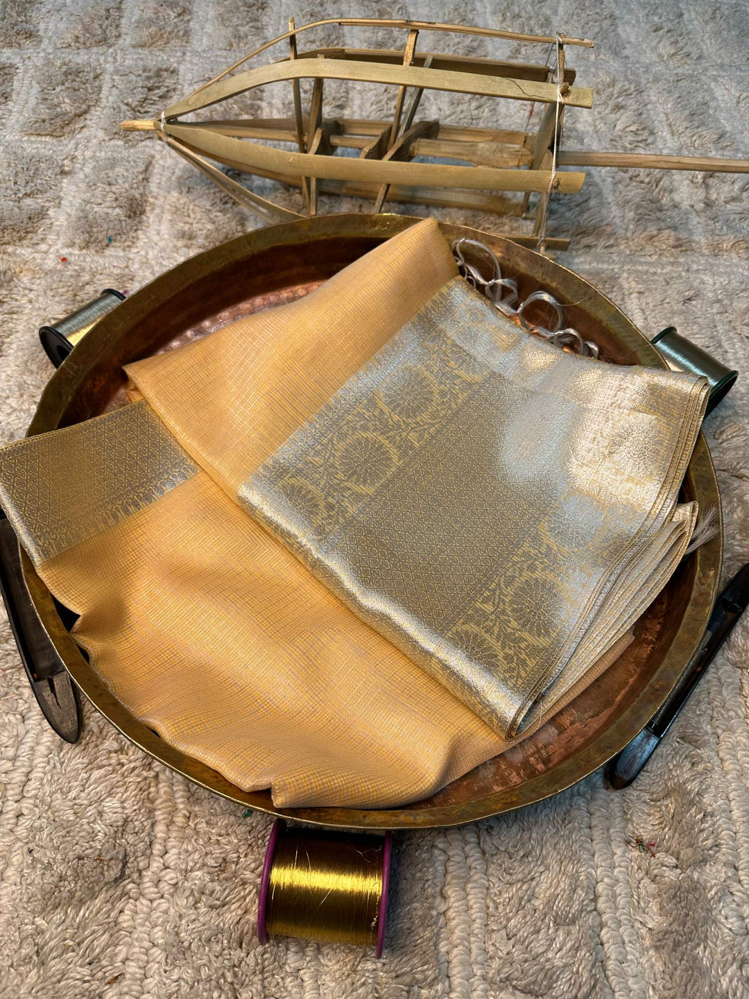 Eccentric zari weave Softsilk Banarasi saree
