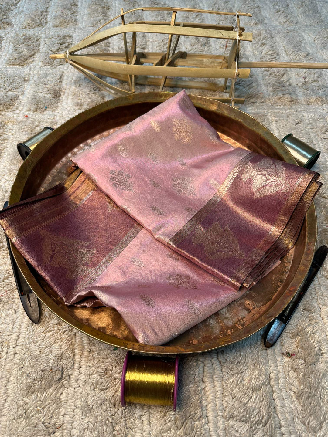 Soft Cotton Silk Antique Zari Banarasi Saree