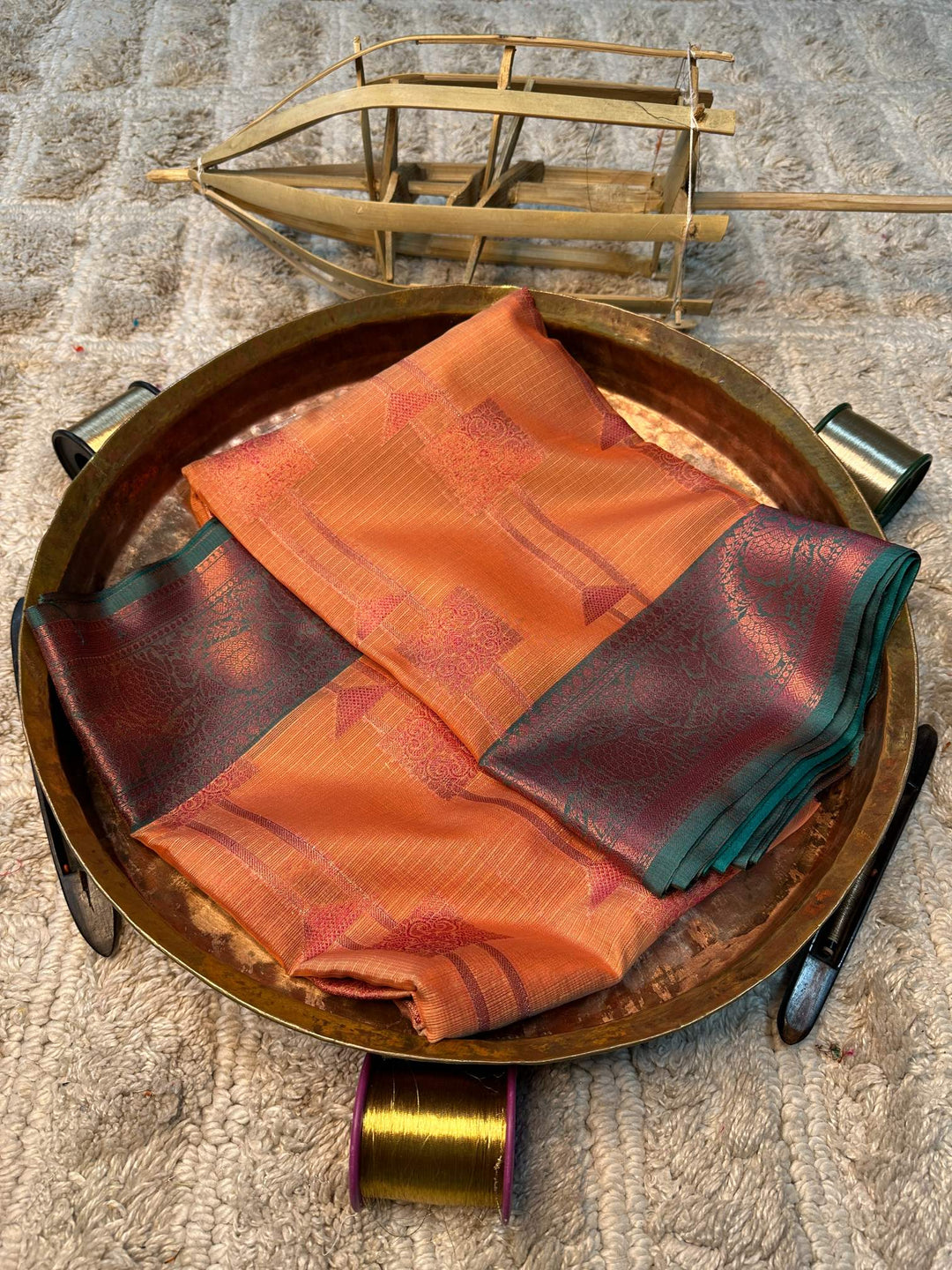 Soft Cotton Silk Antique Zari Banarasi Saree