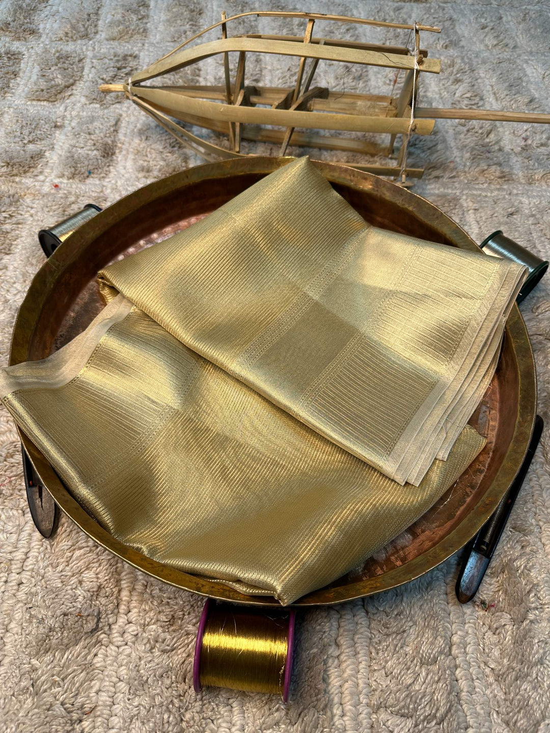 Soft Cotton Silk Antique Zari Banarasi Saree
