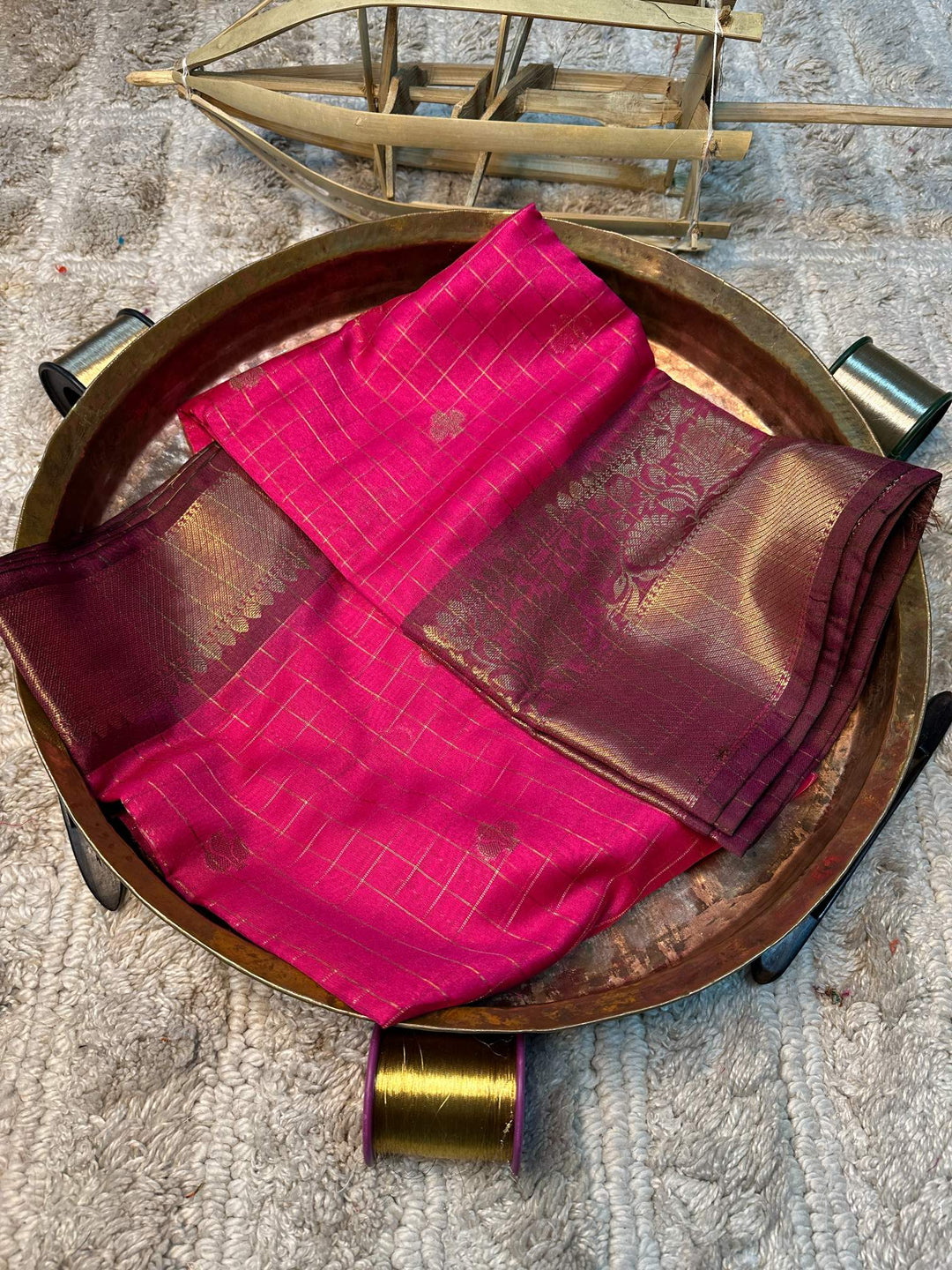 Eccentric zari weave Softsilk Banarasi saree