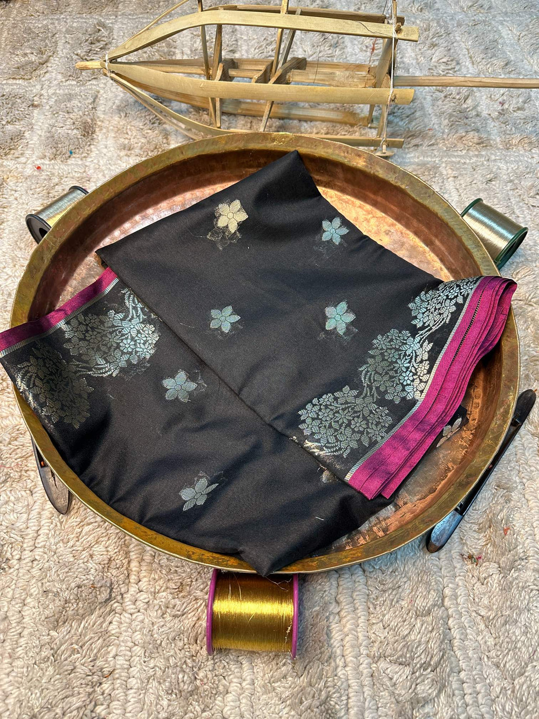 Eccentric zari weave Softsilk Banarasi saree