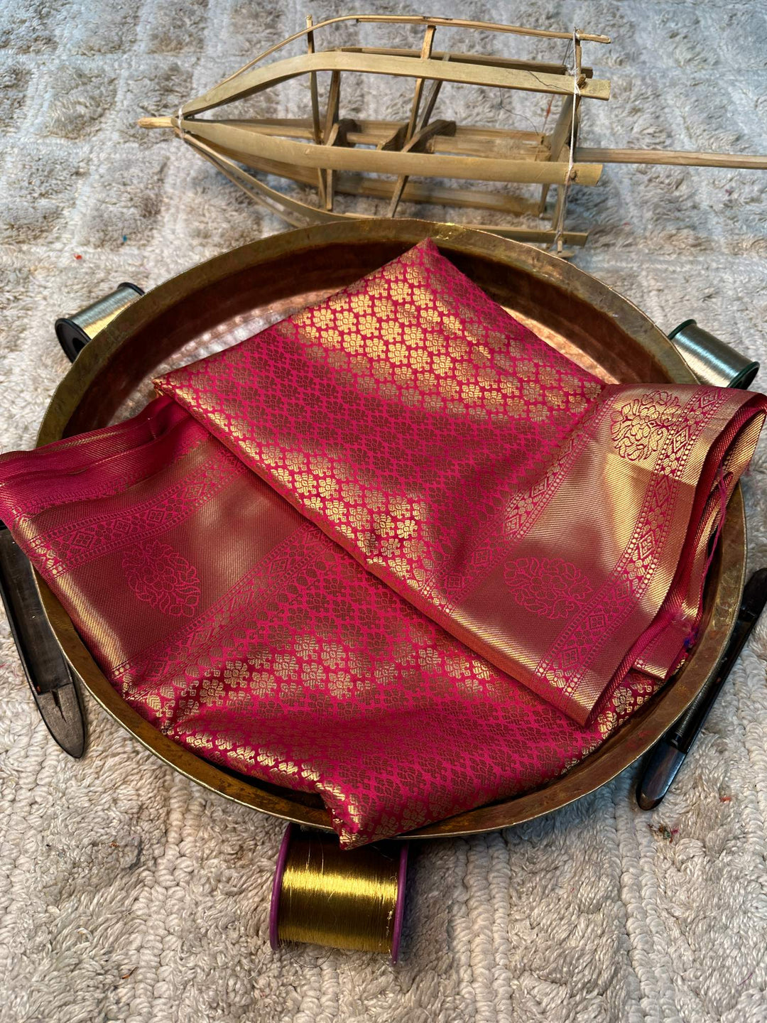 Eccentric zari weave Softsilk Banarasi saree