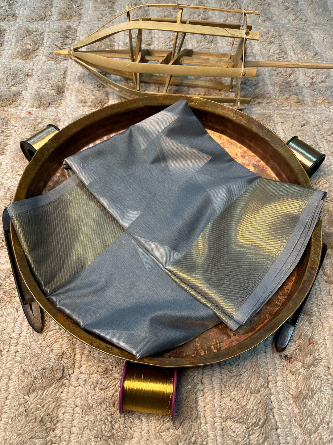 Soft Cotton Silk Antique Zari Banarasi Saree