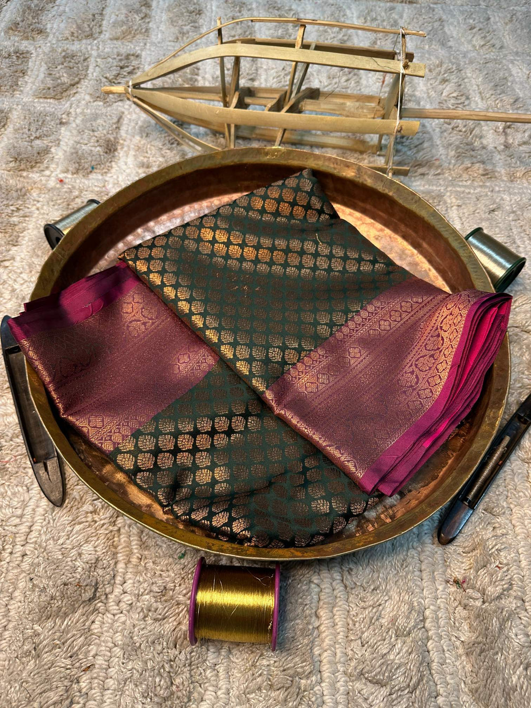 Eccentric zari weave Softsilk Banarasi saree