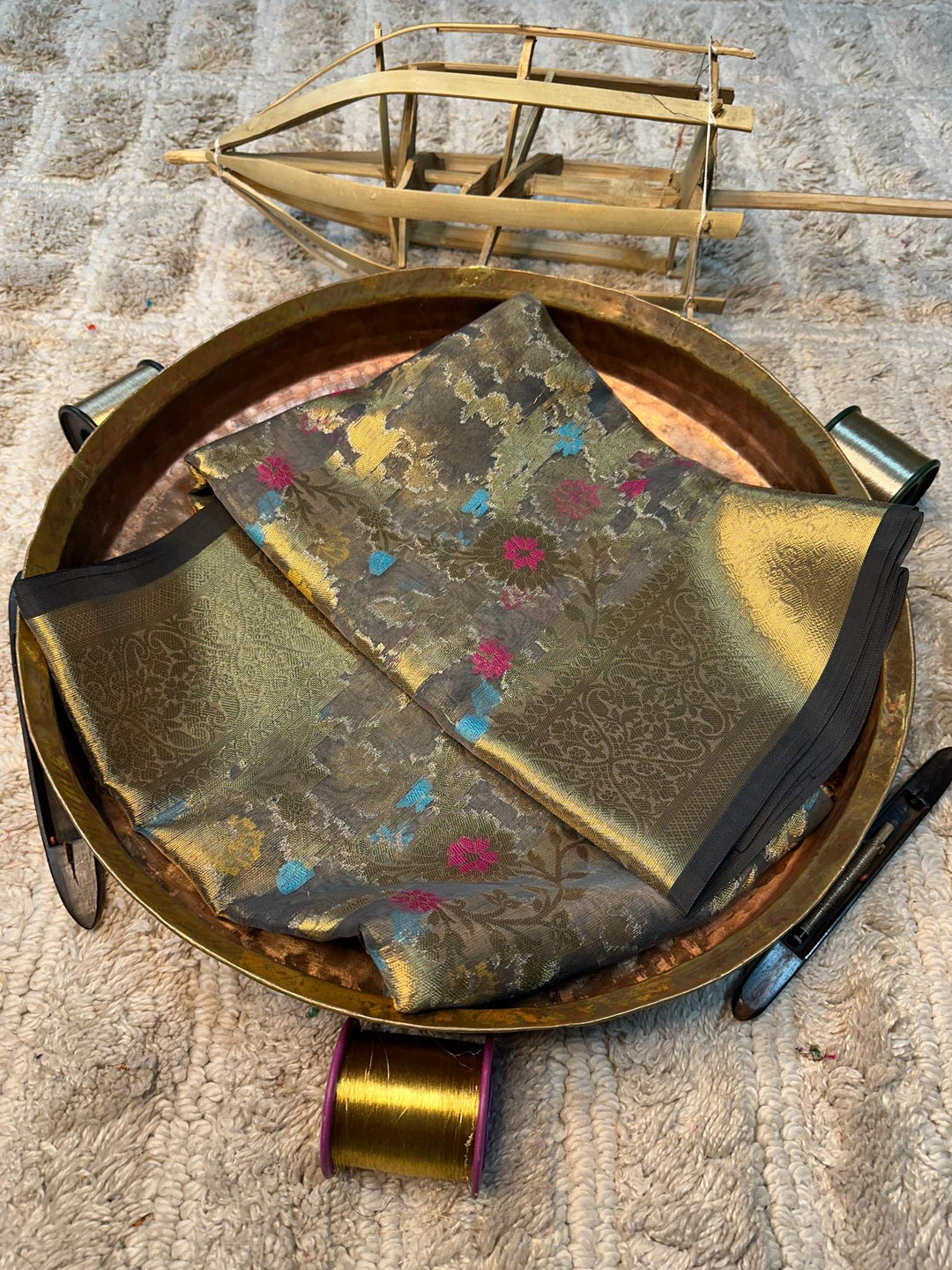 Eccentric zari weave Softsilk Banarasi saree