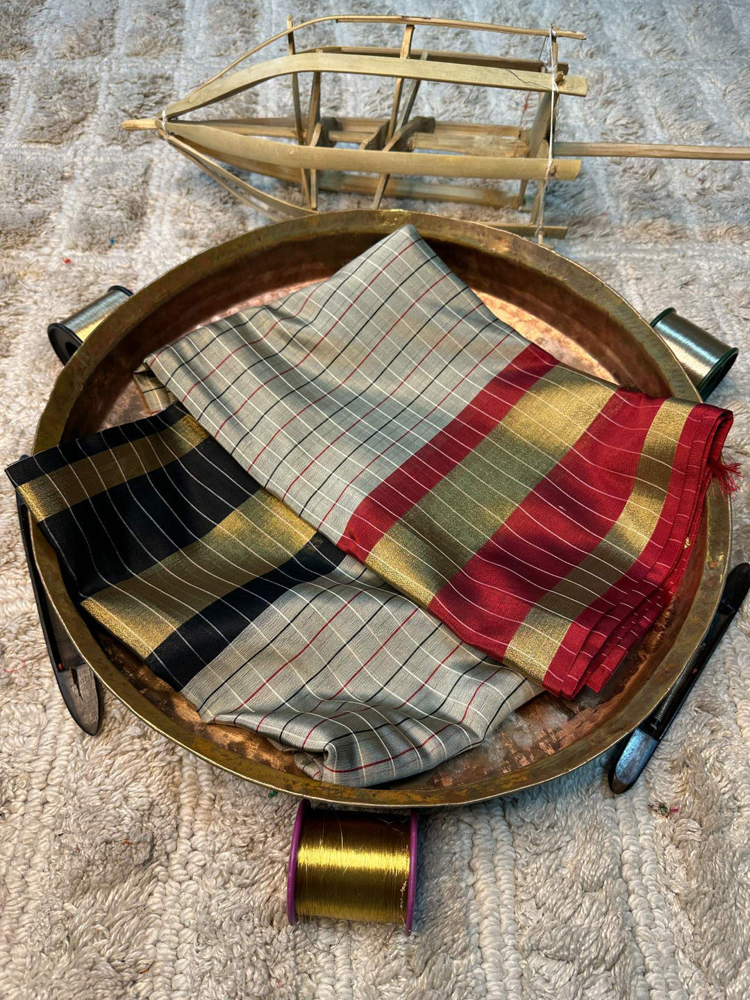 Soft Cotton Silk Antique Zari Banarasi Saree
