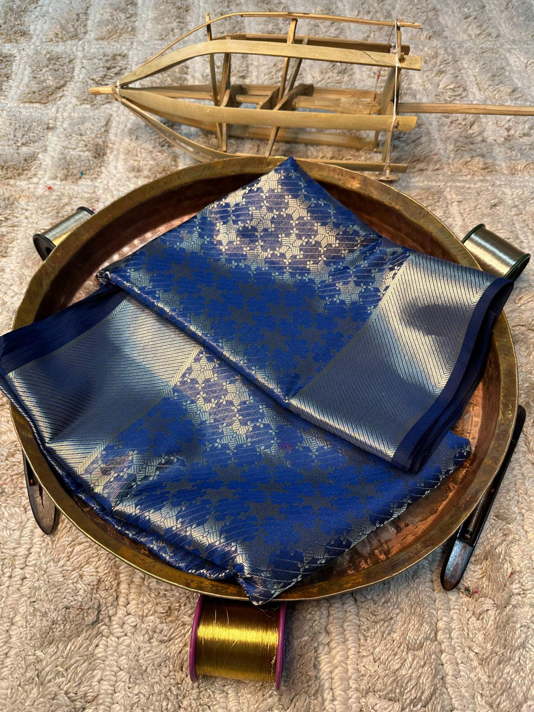Soft Cotton Silk Antique Zari Banarasi Saree