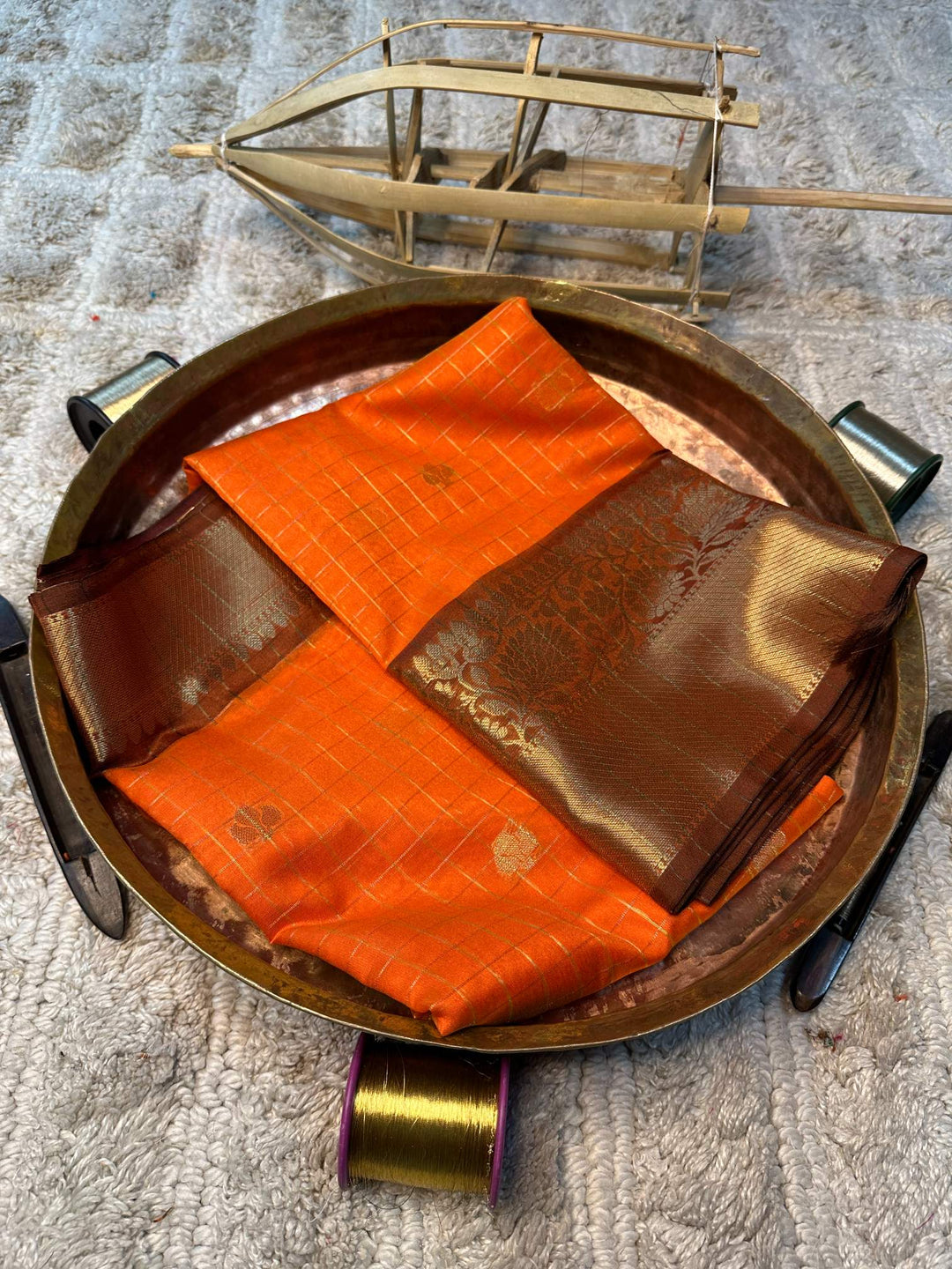 Soft Cotton Silk Antique Zari Banarasi Saree