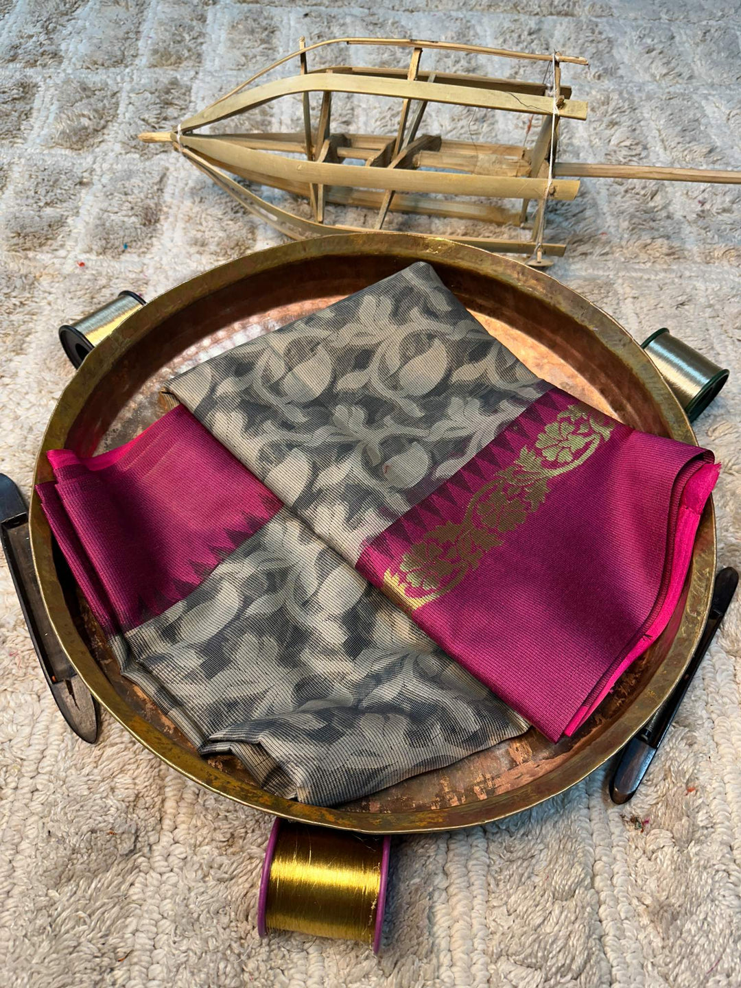 Eccentric zari weave Softsilk Banarasi saree