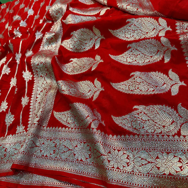 Semi Katan Silk Banarasi Sarees