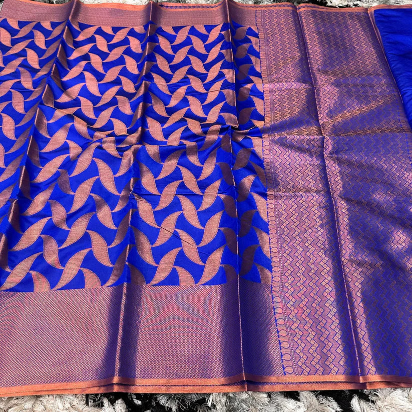 Royal Blue Soft Silk Saree